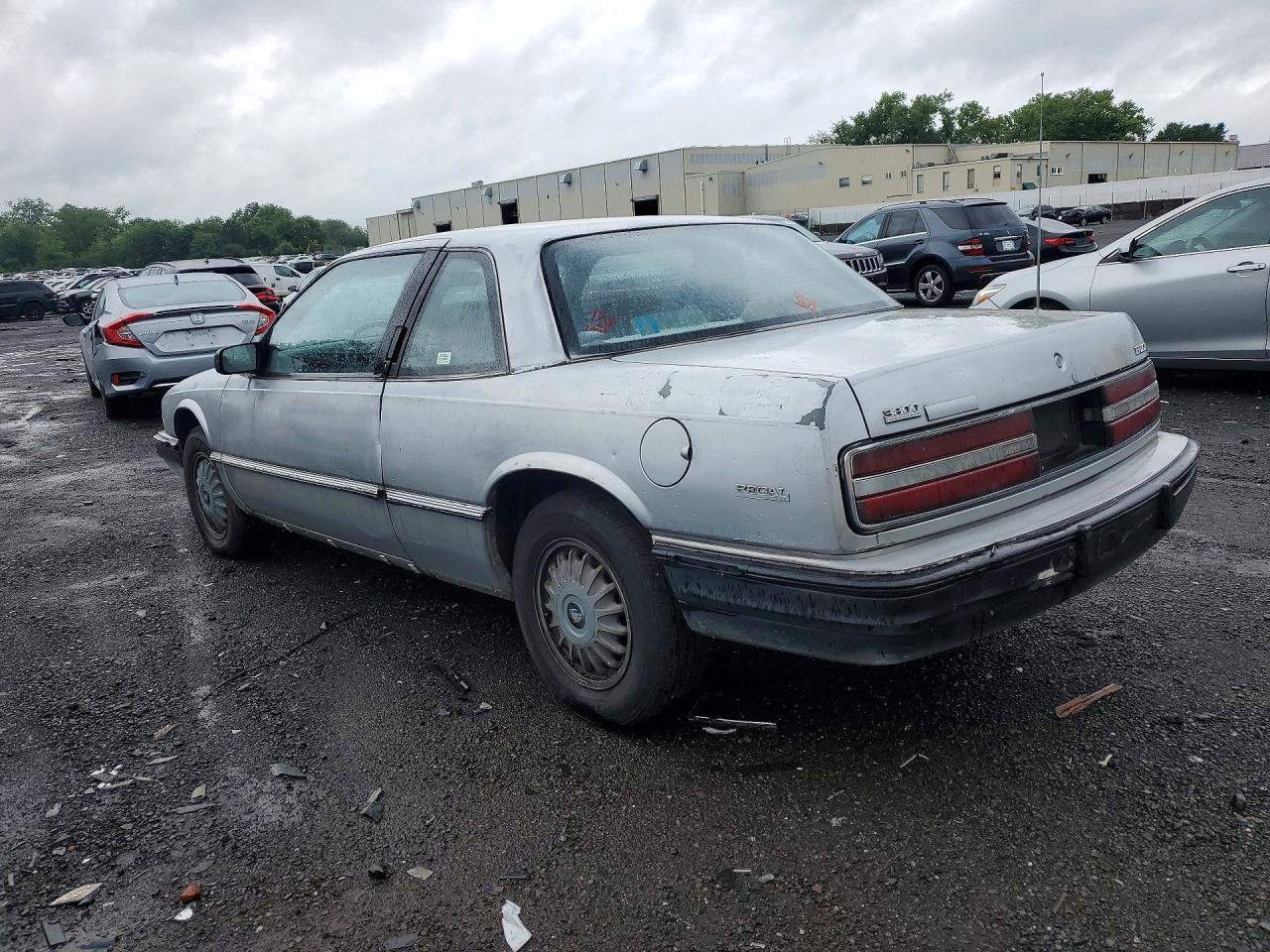 1992 Buick Regal Custom Серый vin: 2G4WB14L2N1484050