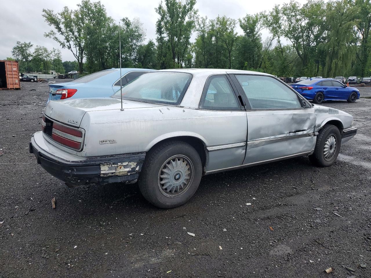 1992 Buick Regal Custom Серый vin: 2G4WB14L2N1484050