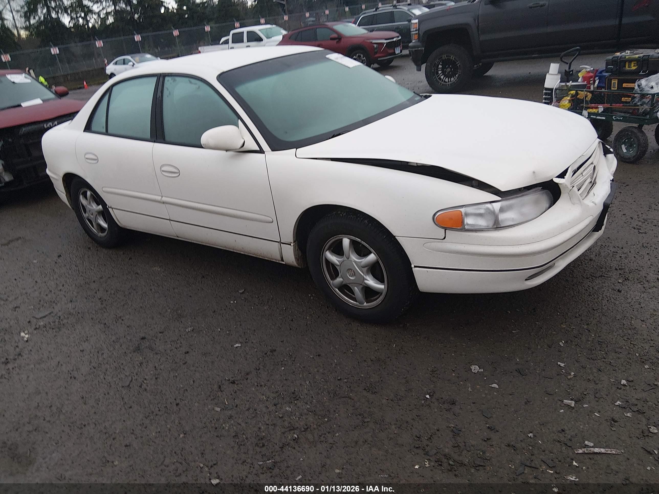 2004 Buick Regal Ls White vin: 2G4WB52K341200845