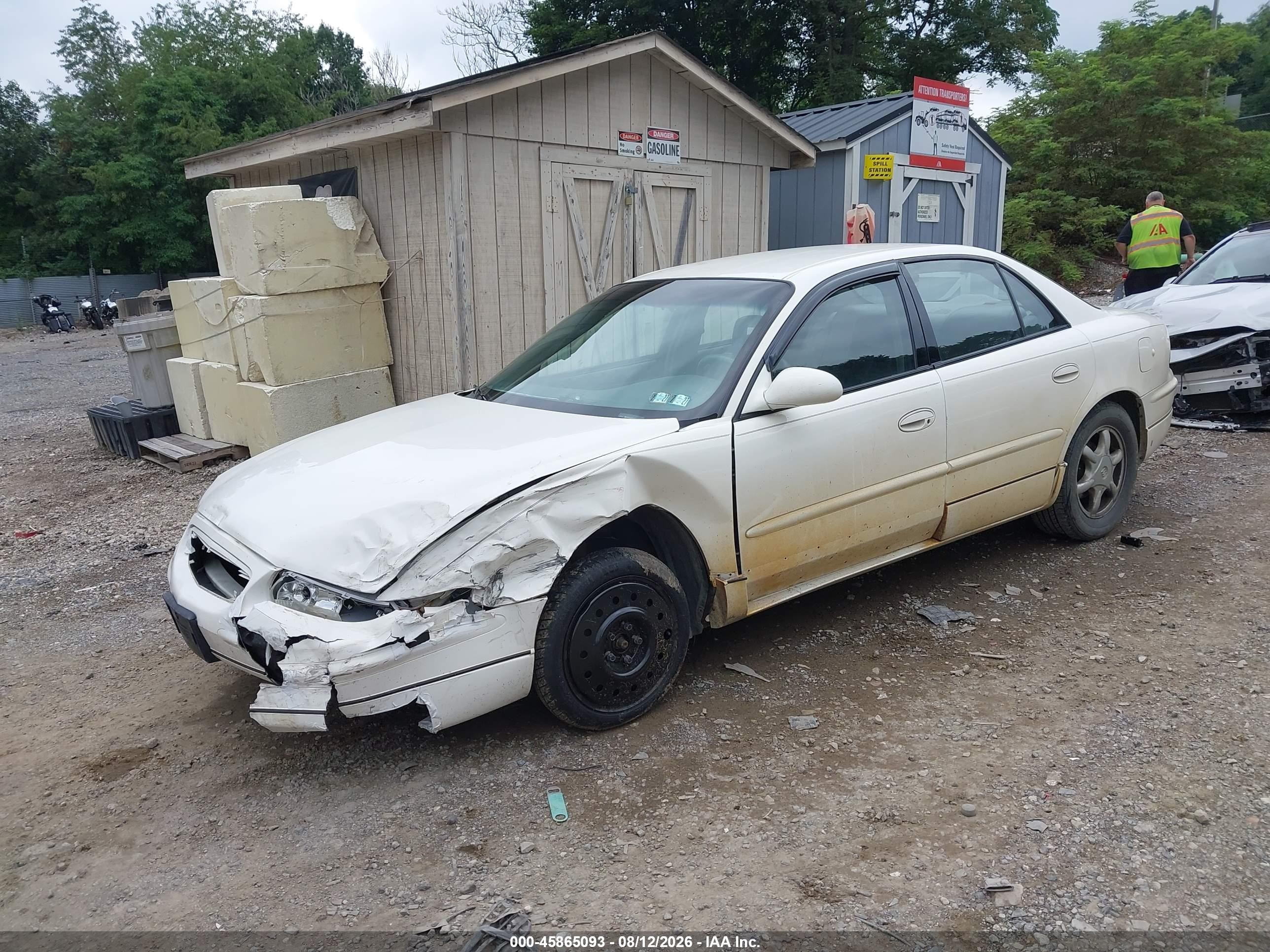 2004 Buick Regal Ls White vin: 2G4WB52K541352870