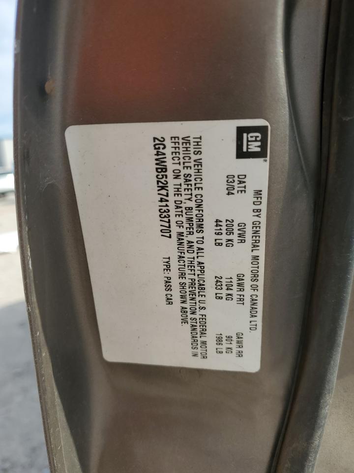 2004 Buick Regal Ls Бежевый vin: 2G4WB52K741337707