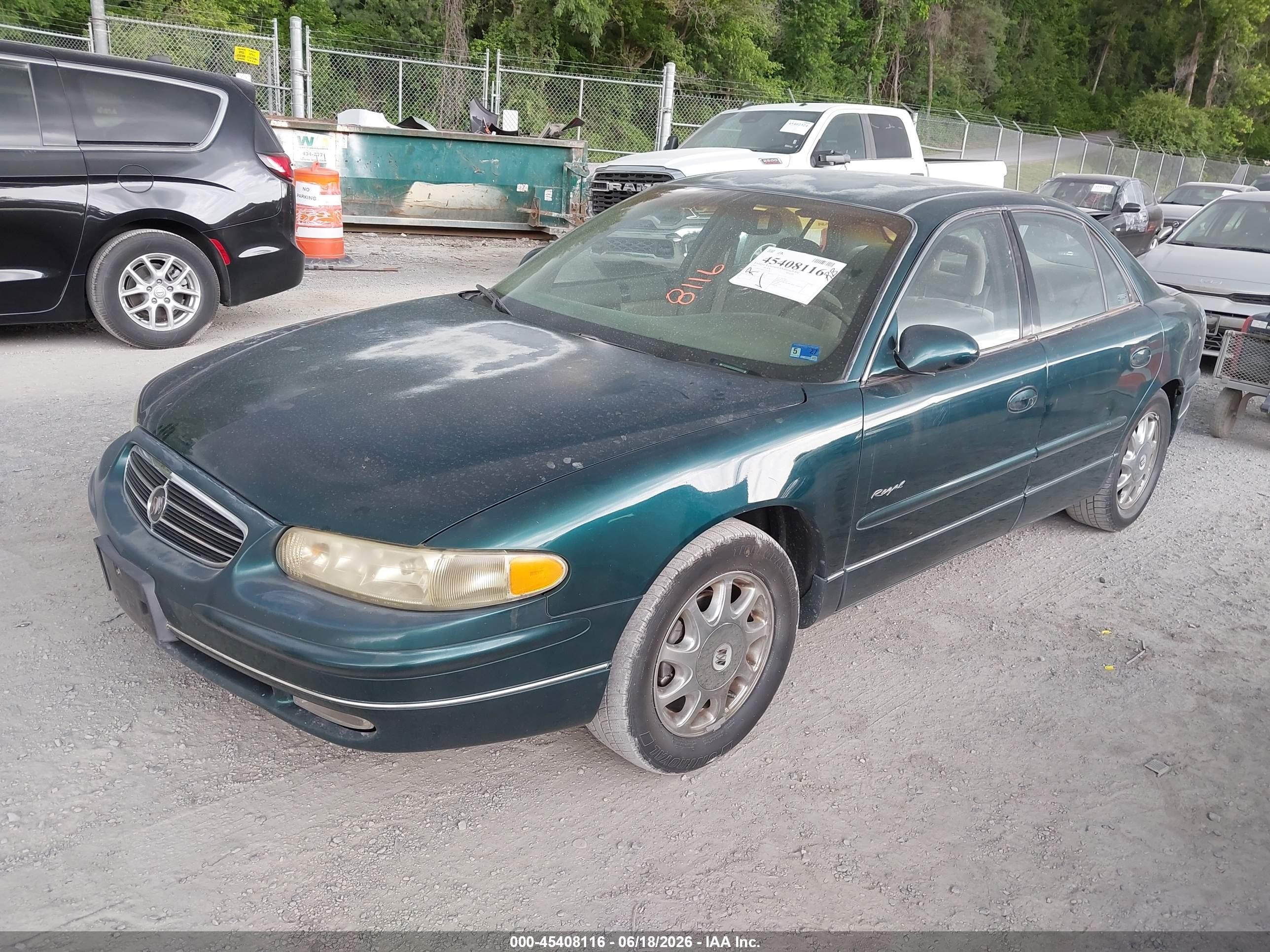 2000 Buick Regal Ls Green vin: 2G4WB52K8Y1112296