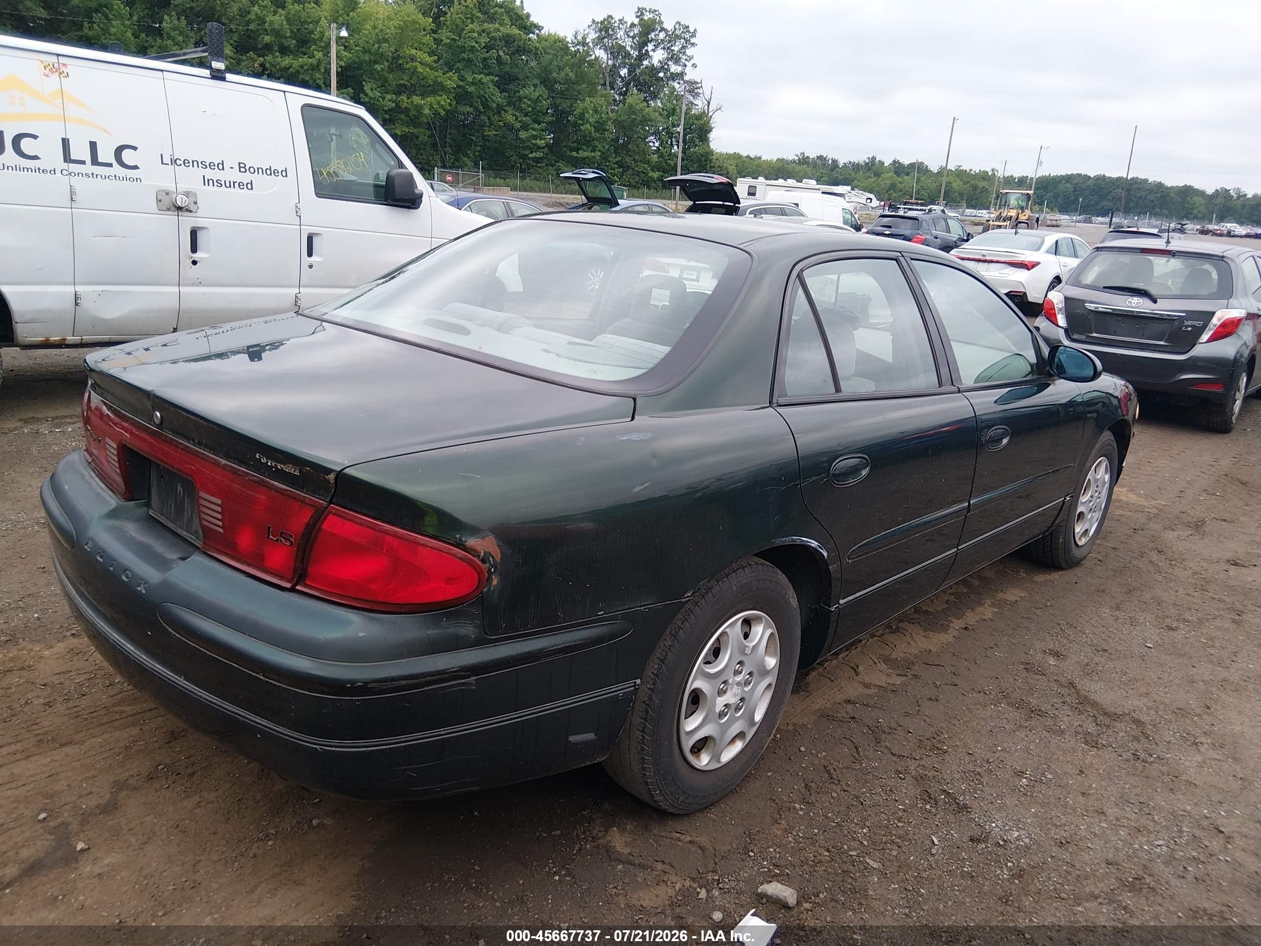2003 Buick Regal Ls Green vin: 2G4WB52K931187209