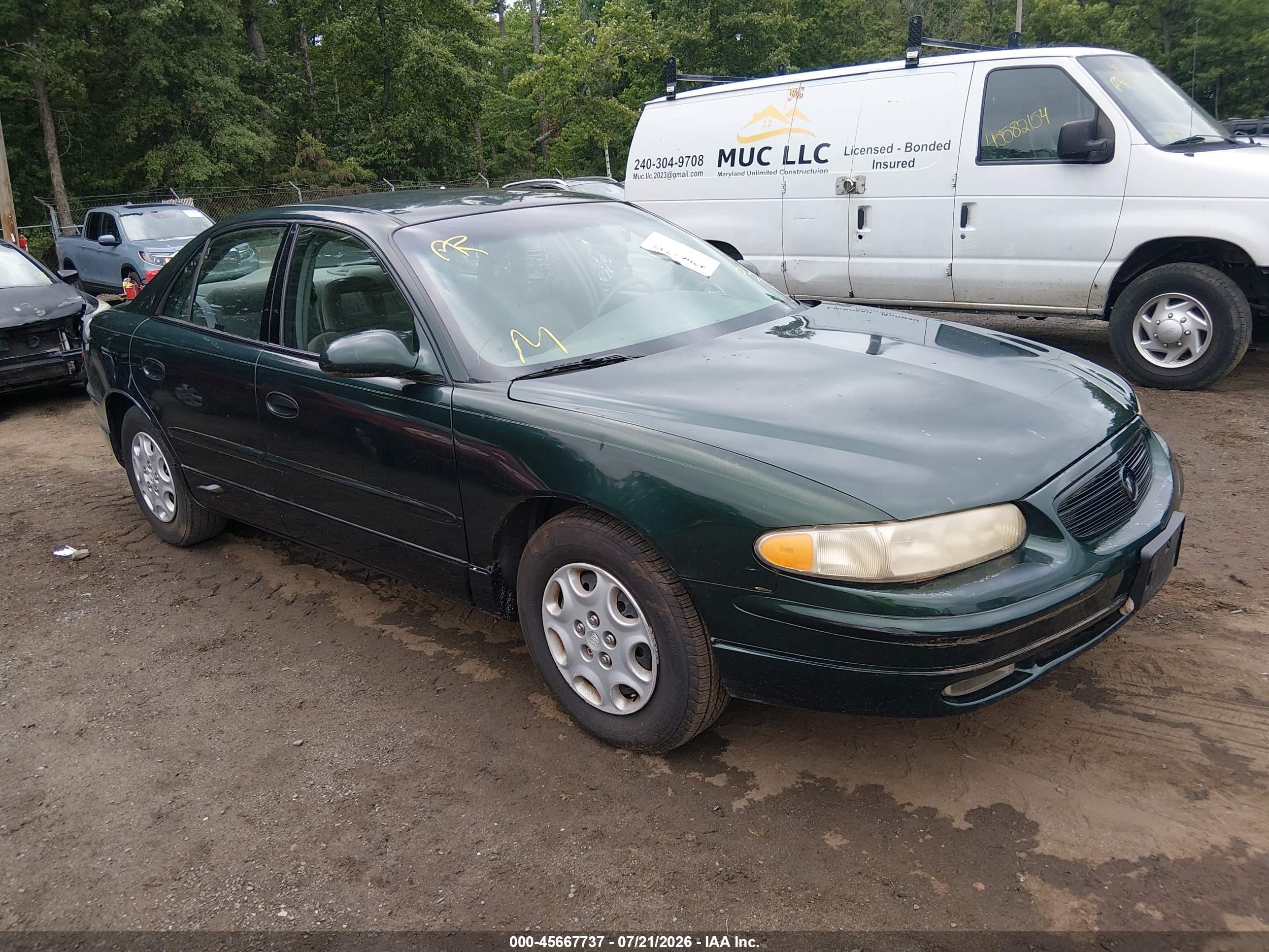 2003 Buick Regal Ls Green vin: 2G4WB52K931187209
