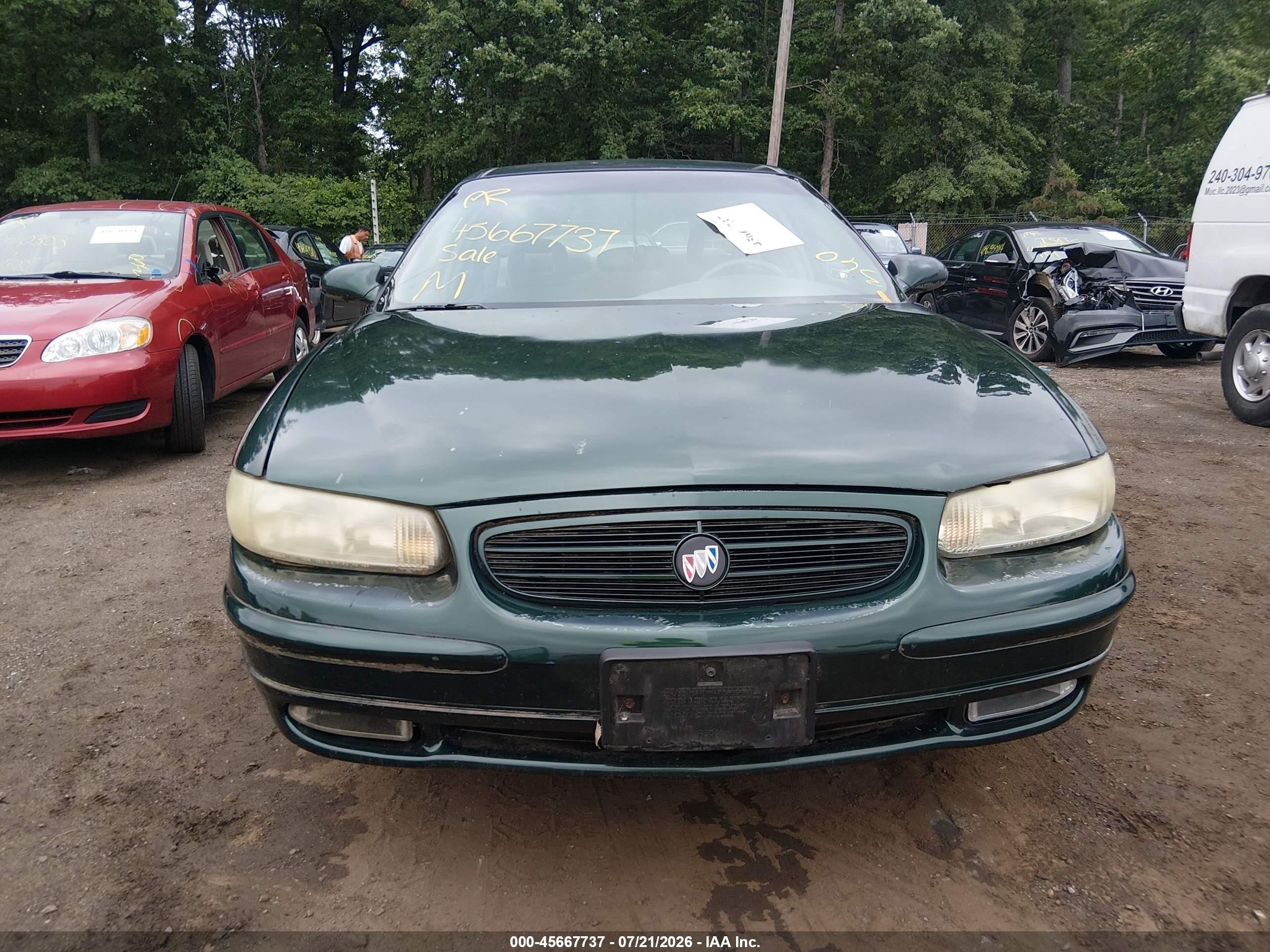 2003 Buick Regal Ls Green vin: 2G4WB52K931187209