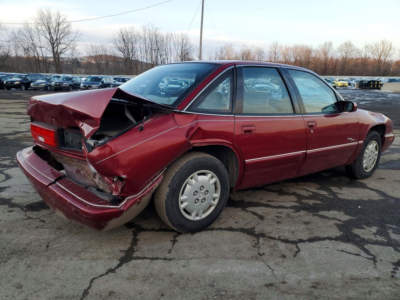 1995 Buick Regal Custom Red vin: 2G4WB52L6S1431406