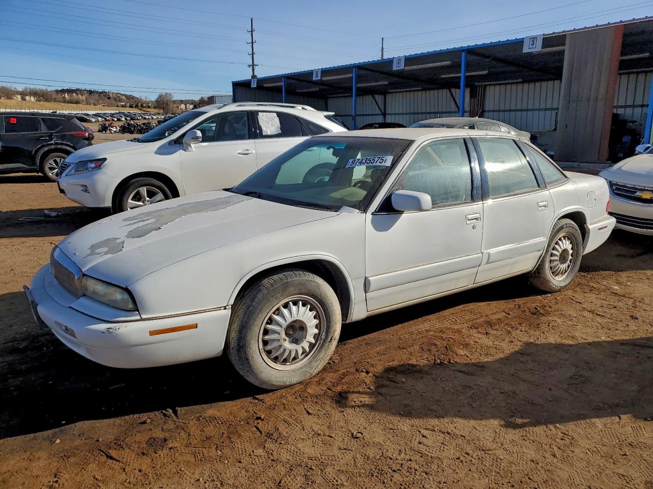 1995 Buick Regal Custom White vin: 2G4WB52L6S1458265
