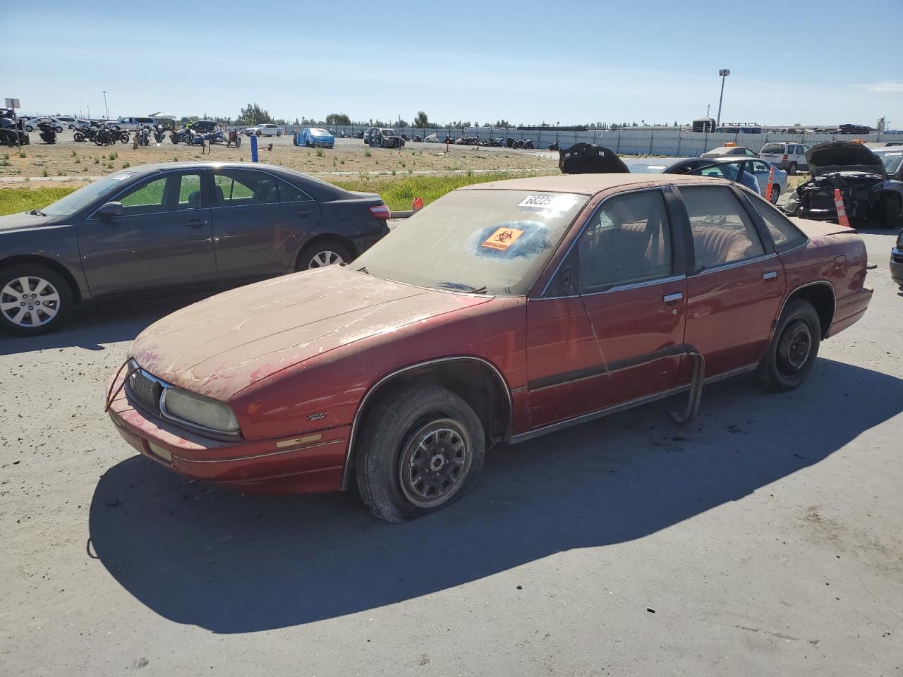 1992 Buick Regal Custom Red vin: 2G4WB54T0N1505100