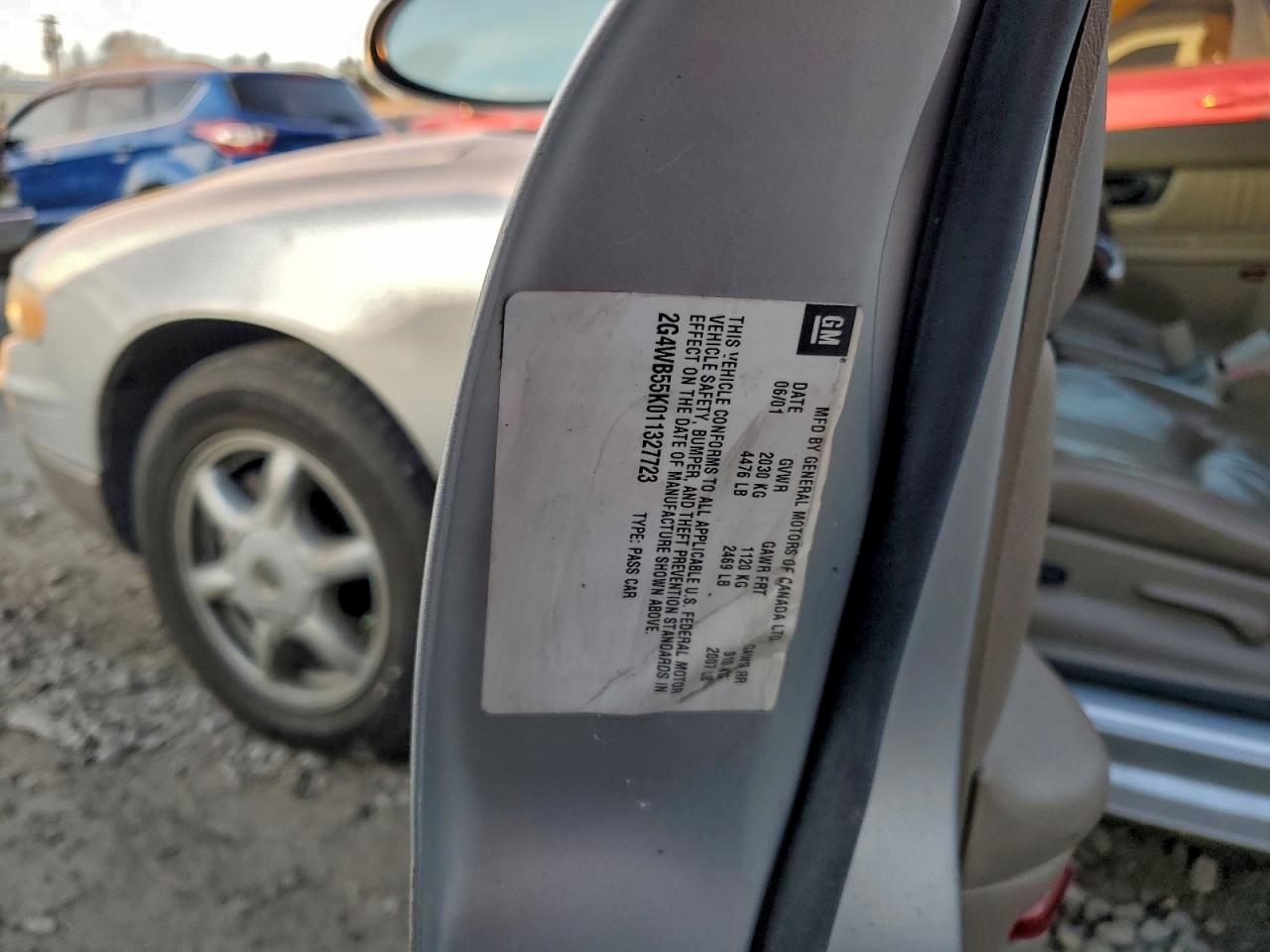 2001 Buick Regal Ls Silver vin: 2G4WB55K011327723