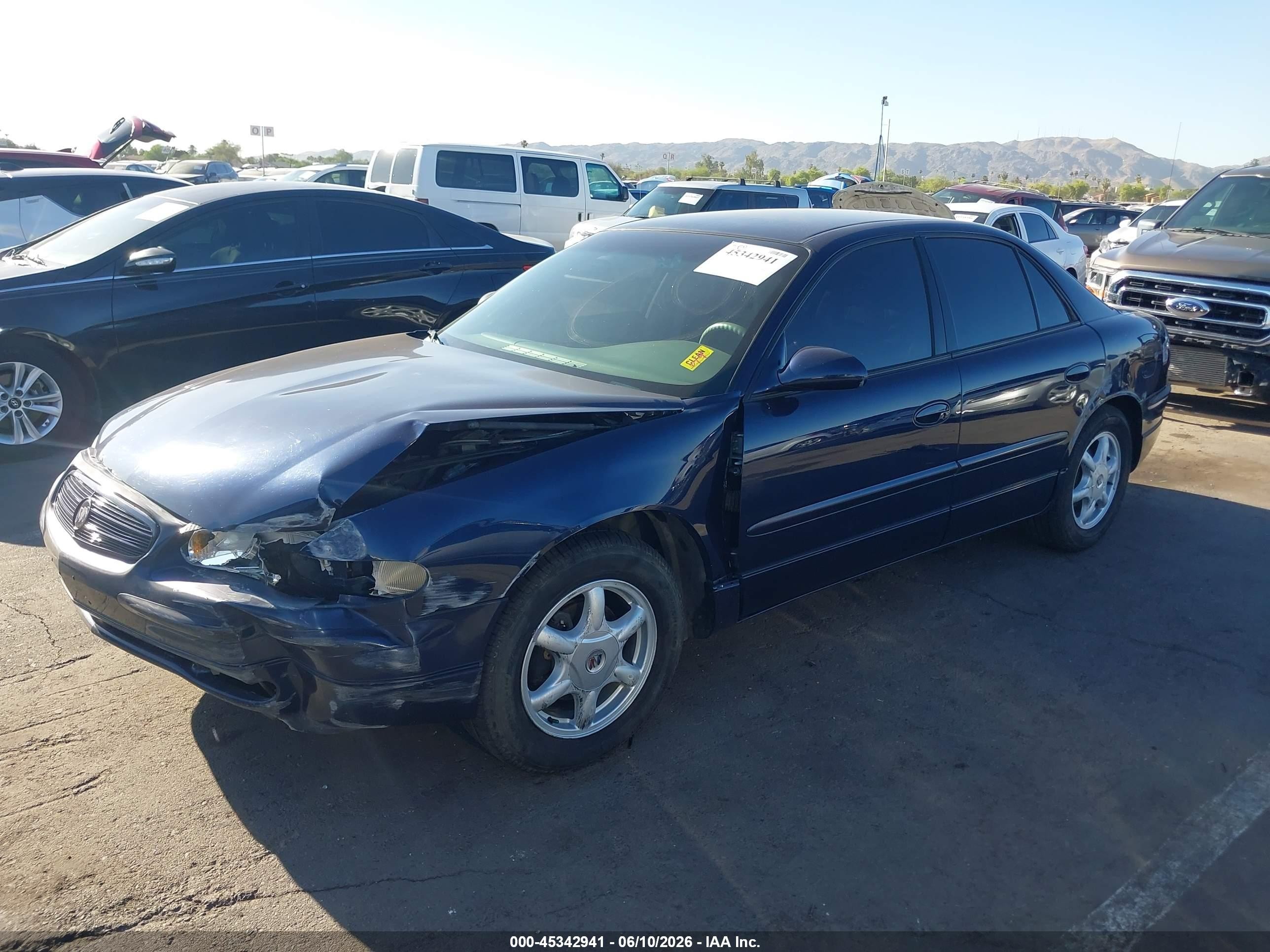 2002 Buick Regal Ls Blue vin: 2G4WB55K021209432