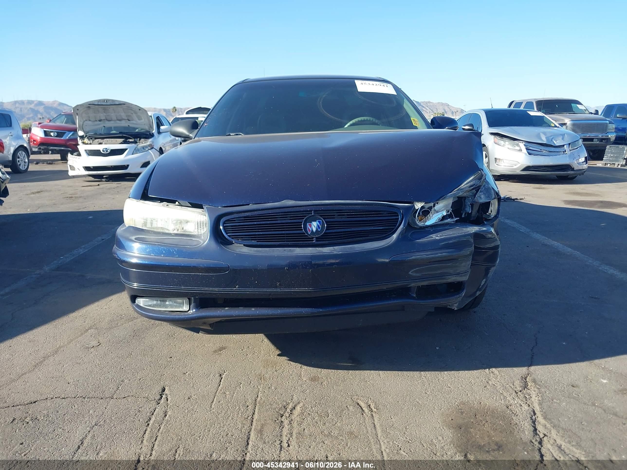 2002 Buick Regal Ls Blue vin: 2G4WB55K021209432