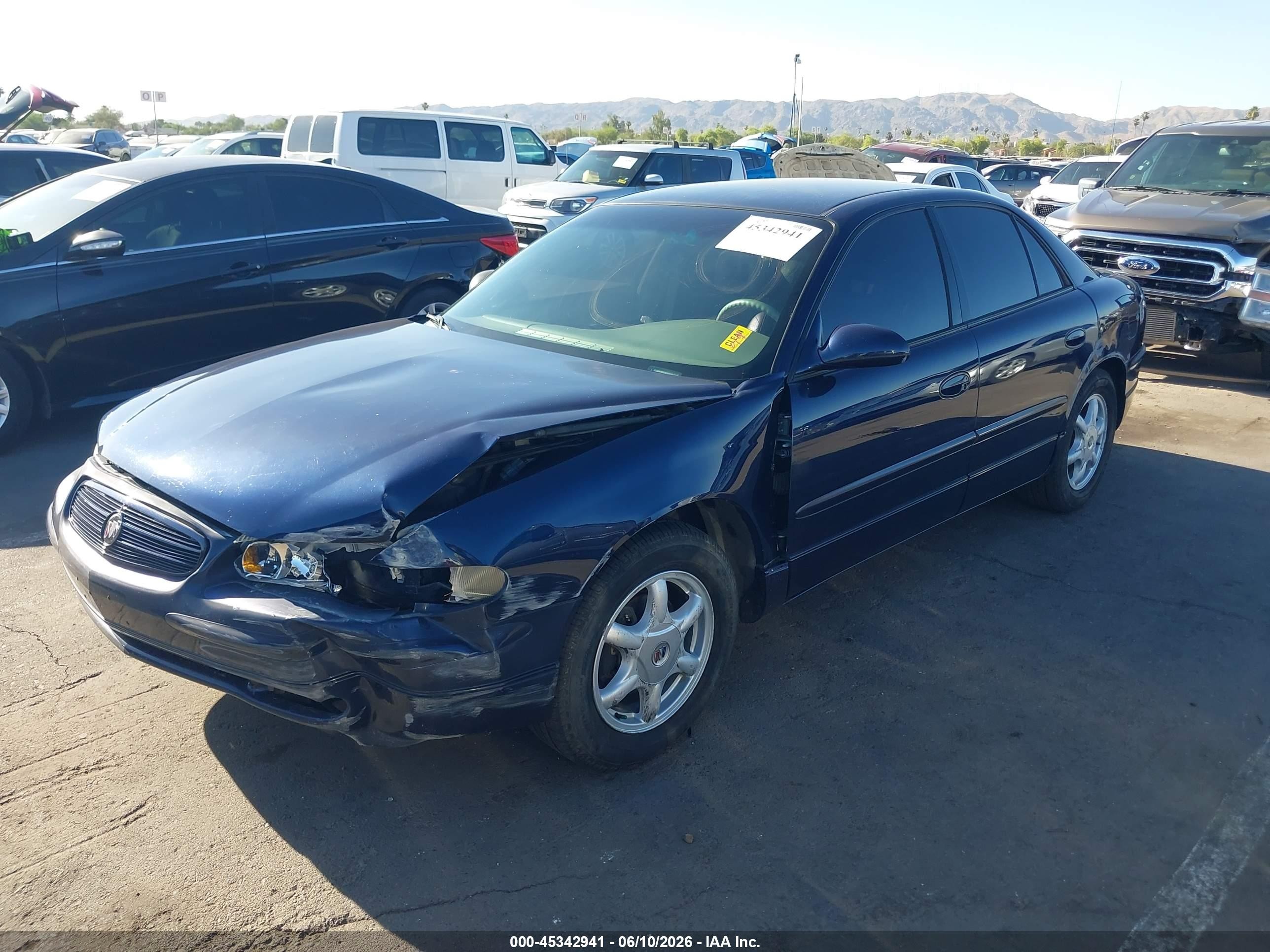 2002 Buick Regal Ls Blue vin: 2G4WB55K021209432