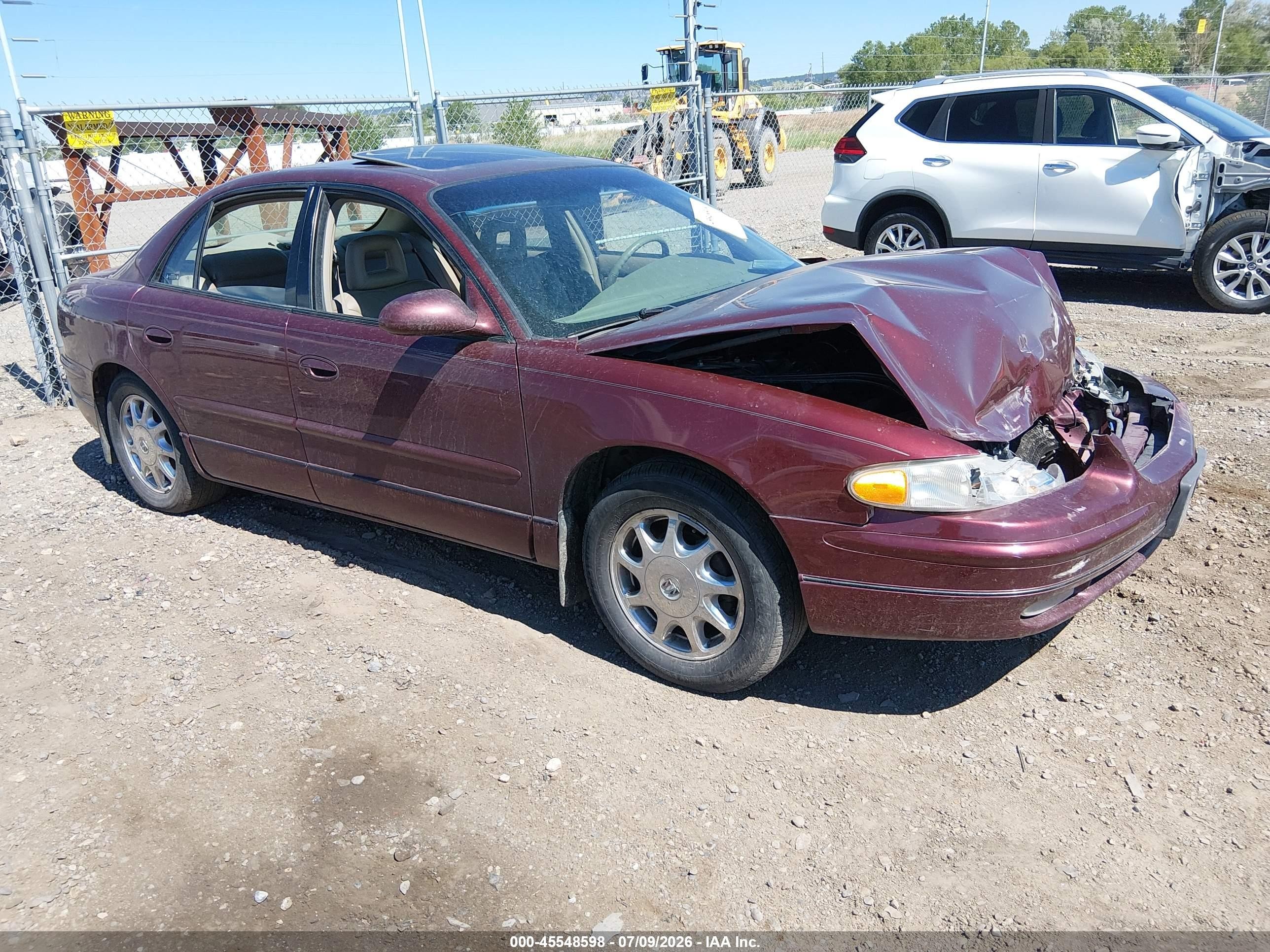 2002 Buick Regal Ls Maroon vin: 2G4WB55K521206221