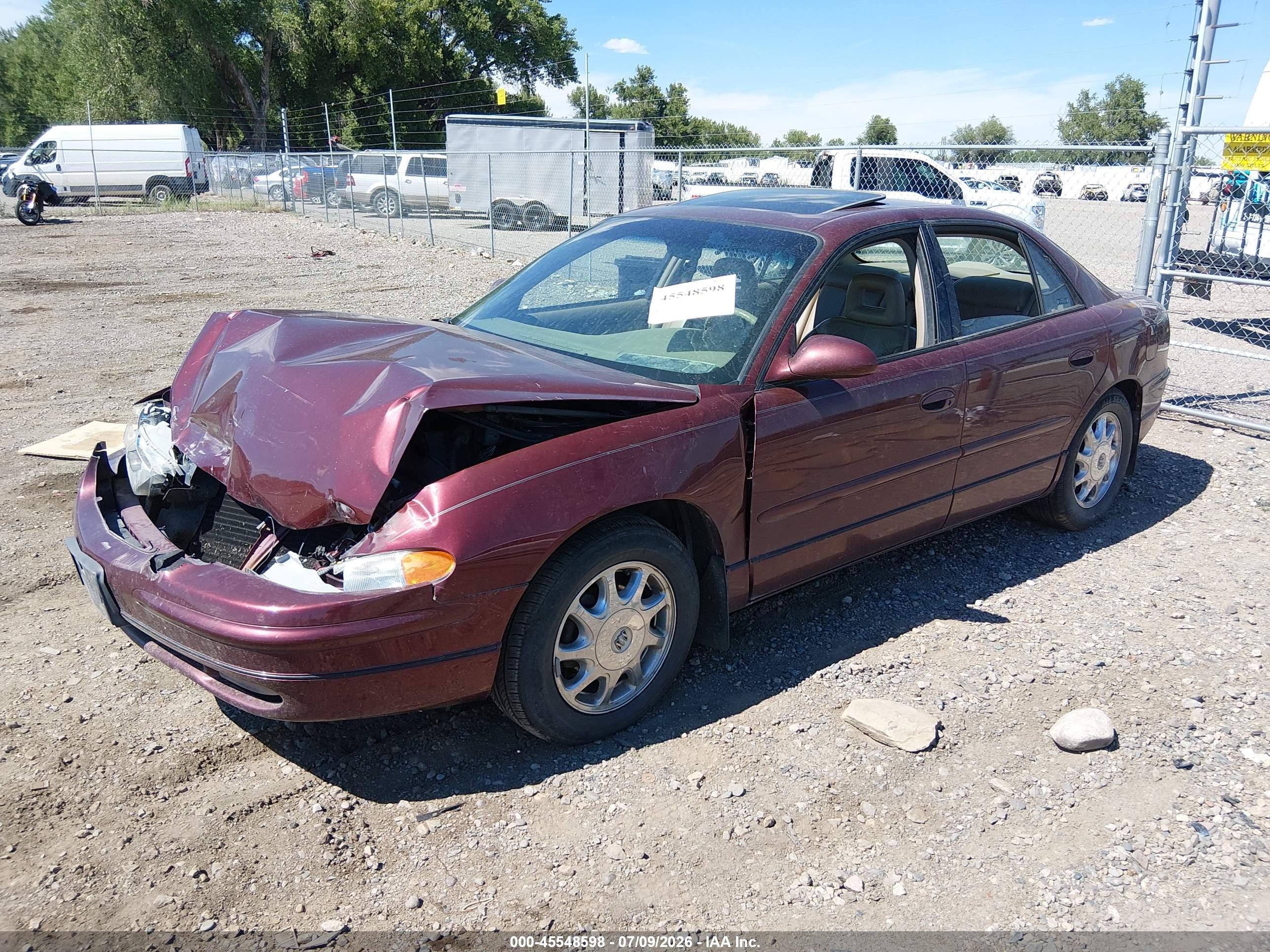 2002 Buick Regal Ls Maroon vin: 2G4WB55K521206221