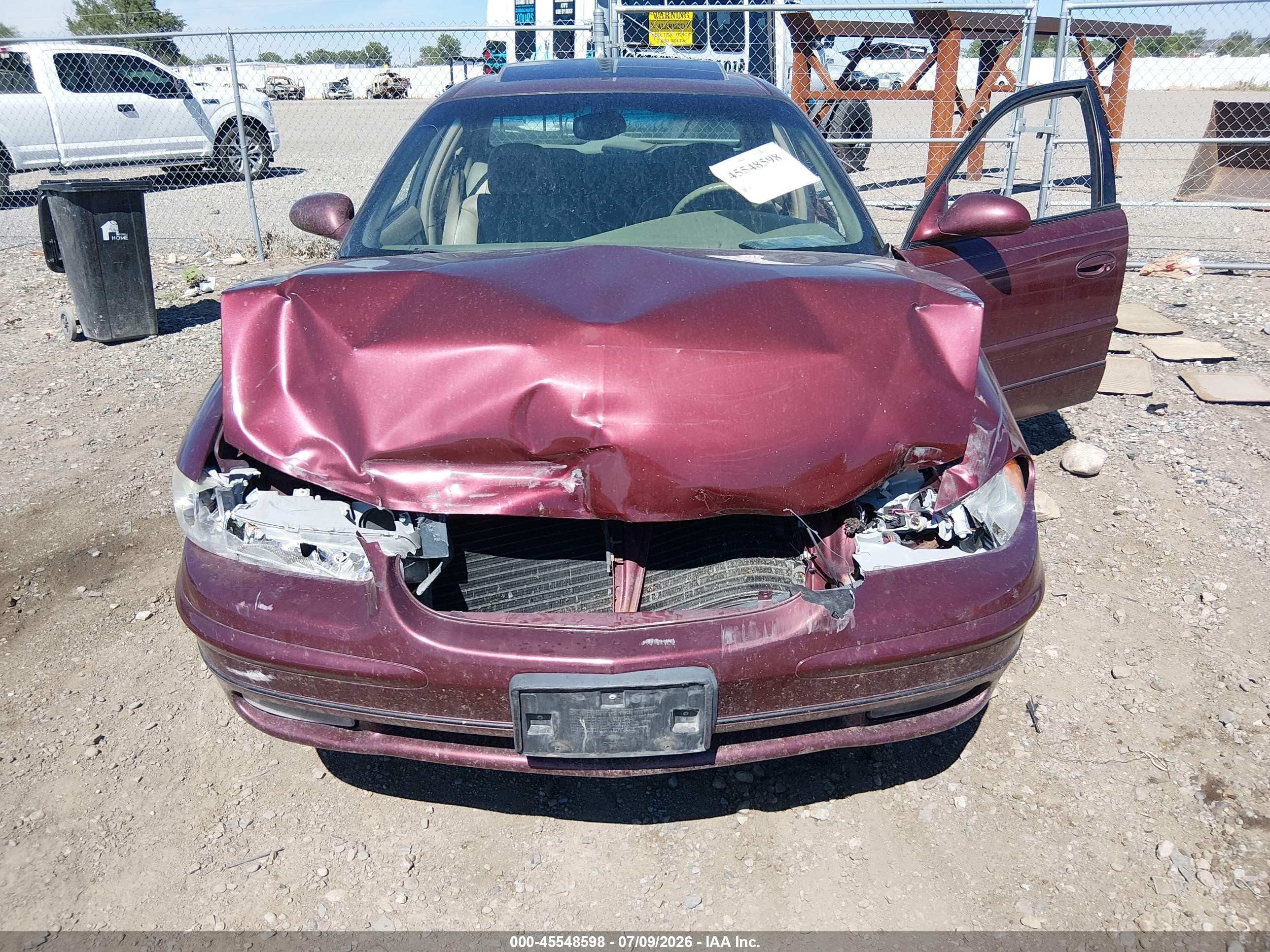 2002 Buick Regal Ls Maroon vin: 2G4WB55K521206221