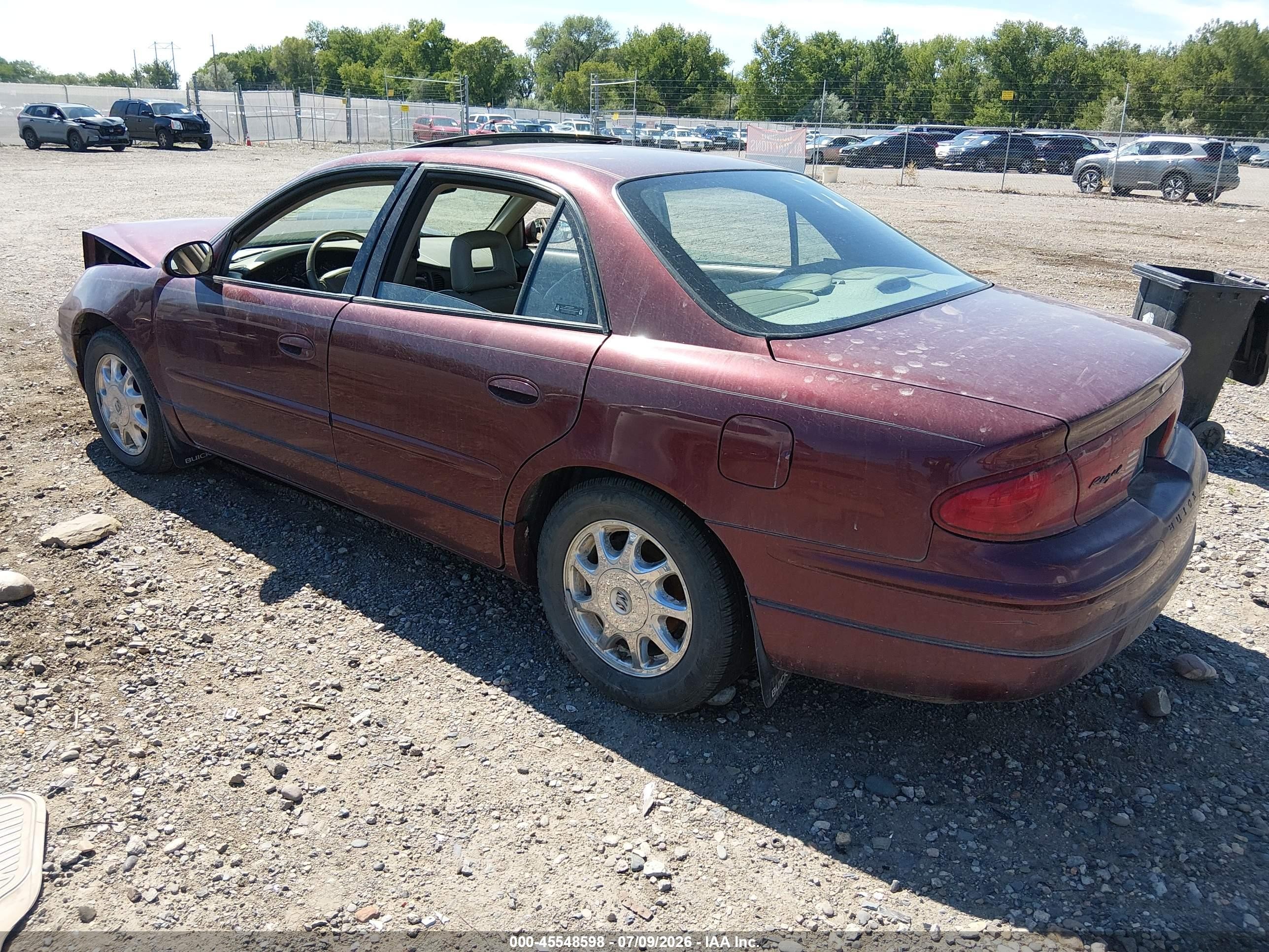 2002 Buick Regal Ls Maroon vin: 2G4WB55K521206221