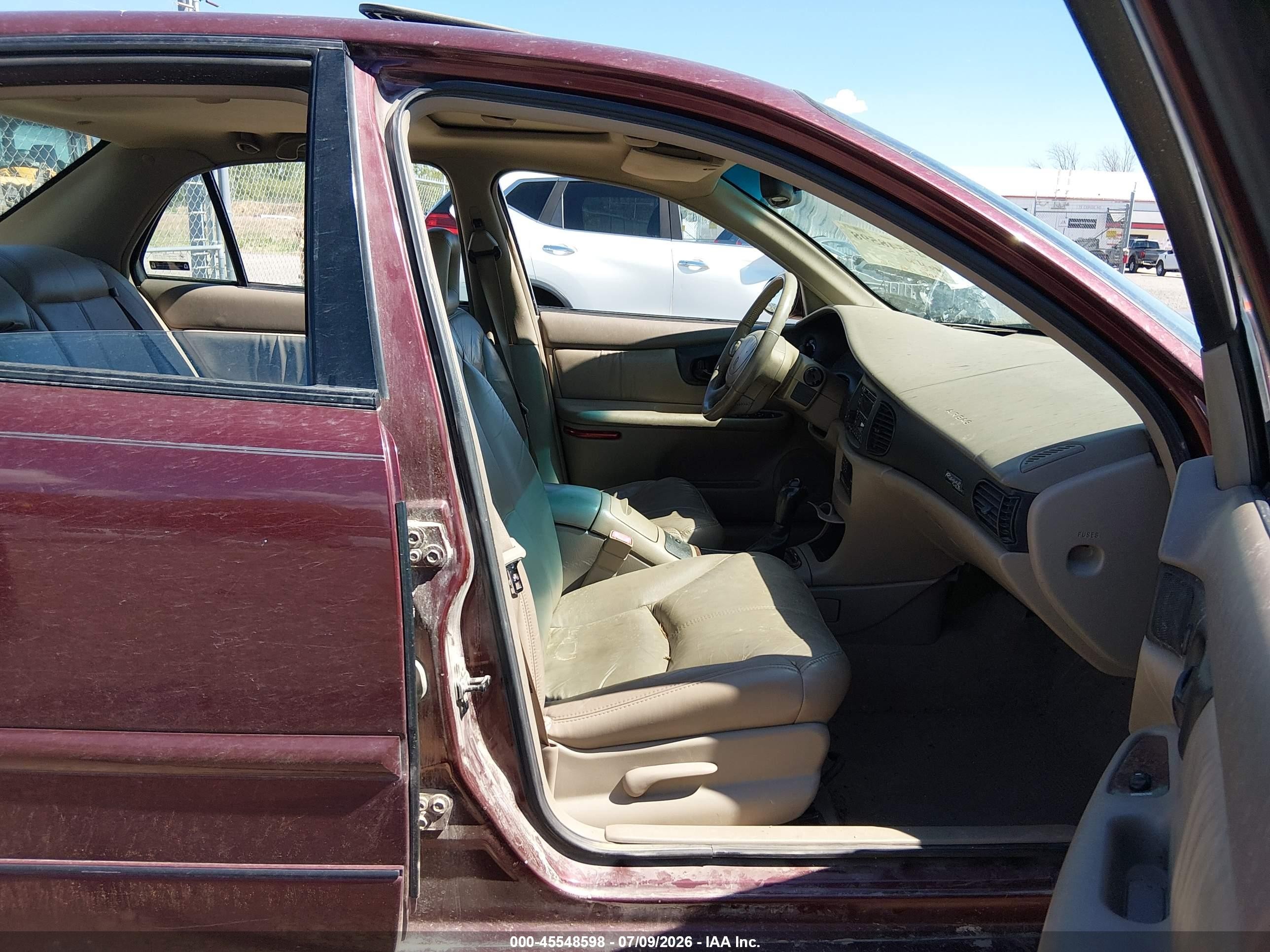 2002 Buick Regal Ls Maroon vin: 2G4WB55K521206221
