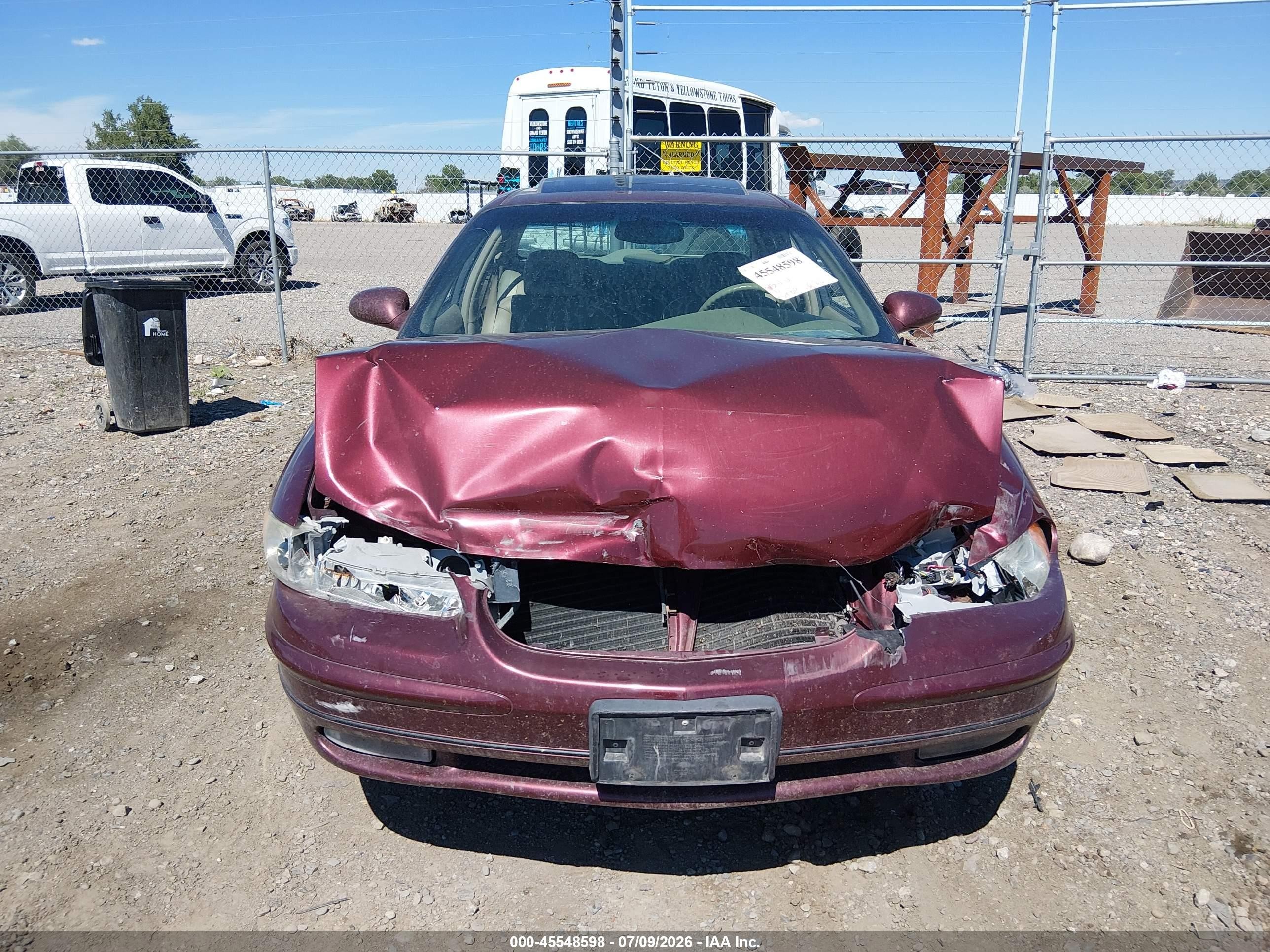 2002 Buick Regal Ls Maroon vin: 2G4WB55K521206221