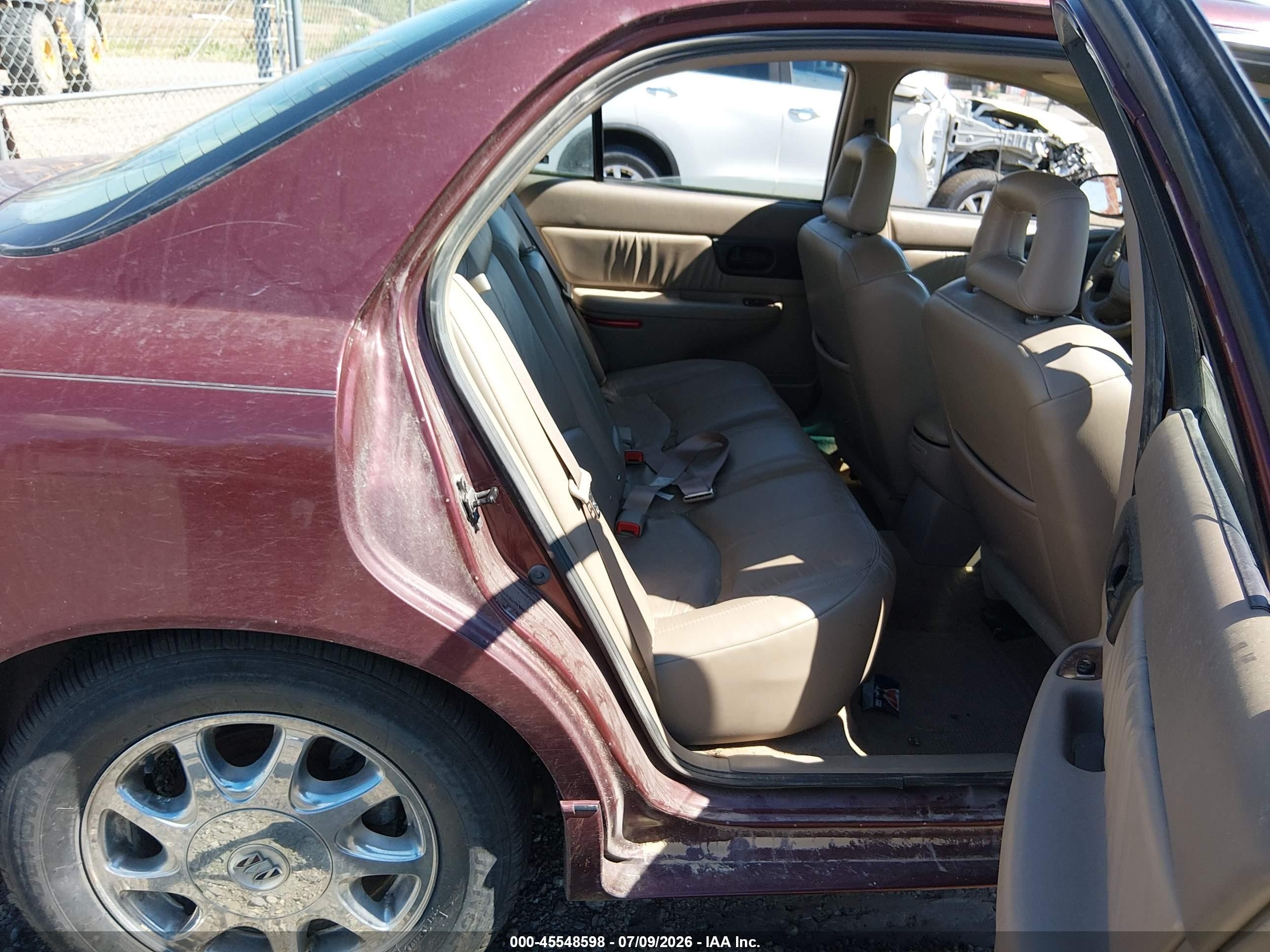 2002 Buick Regal Ls Maroon vin: 2G4WB55K521206221