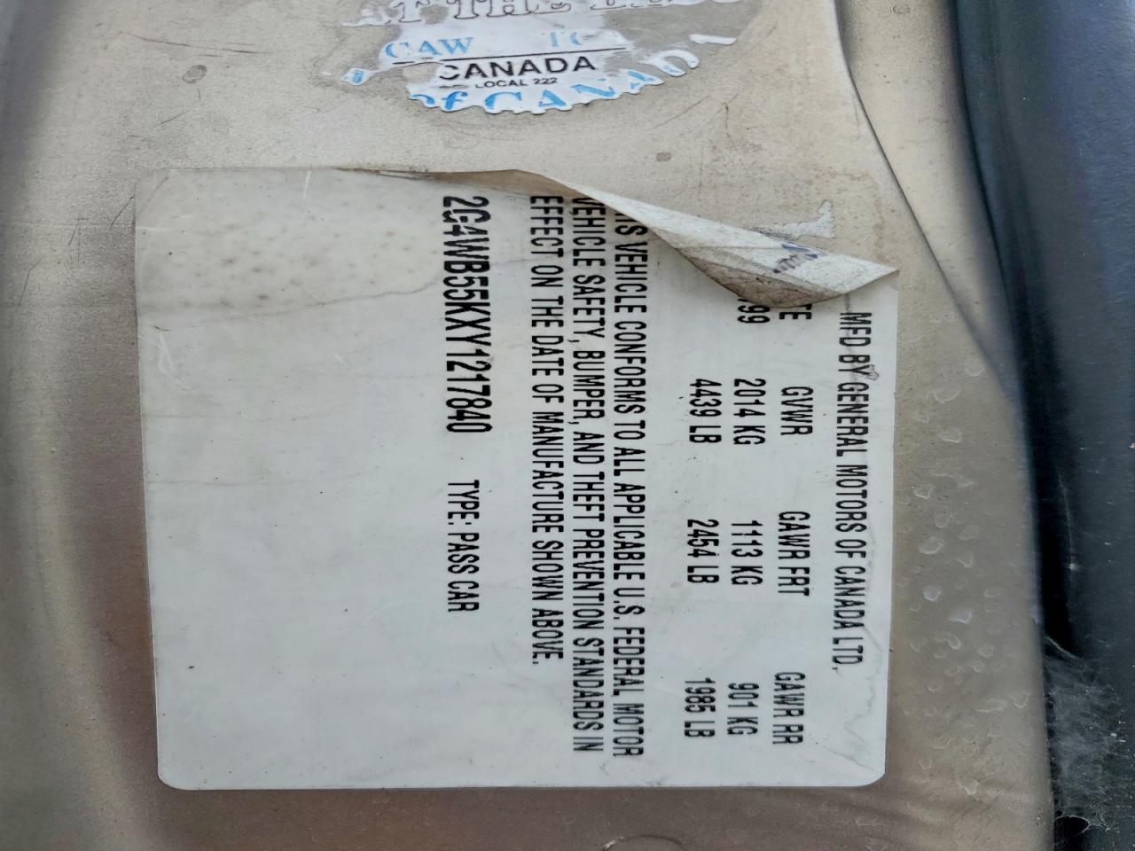 2000 Buick Regal Ls Золотой vin: 2G4WB55KXY1217840