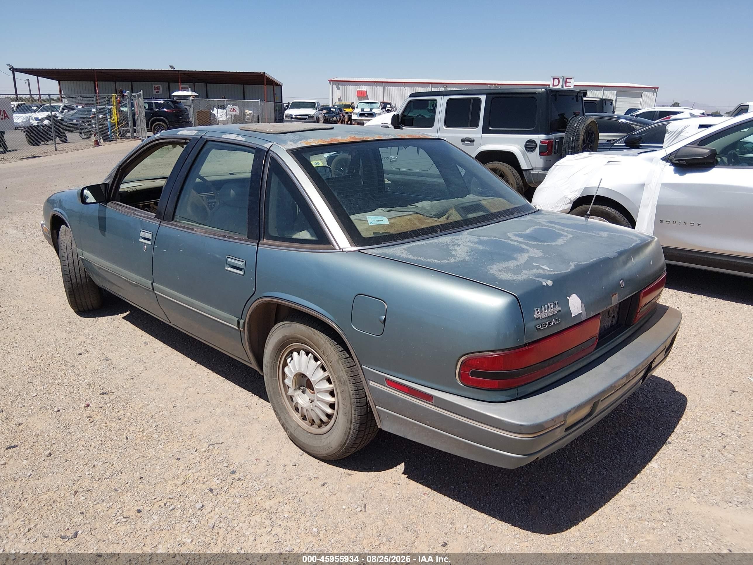 1994 Buick Regal Custom Green vin: 2G4WB55L6R1429919