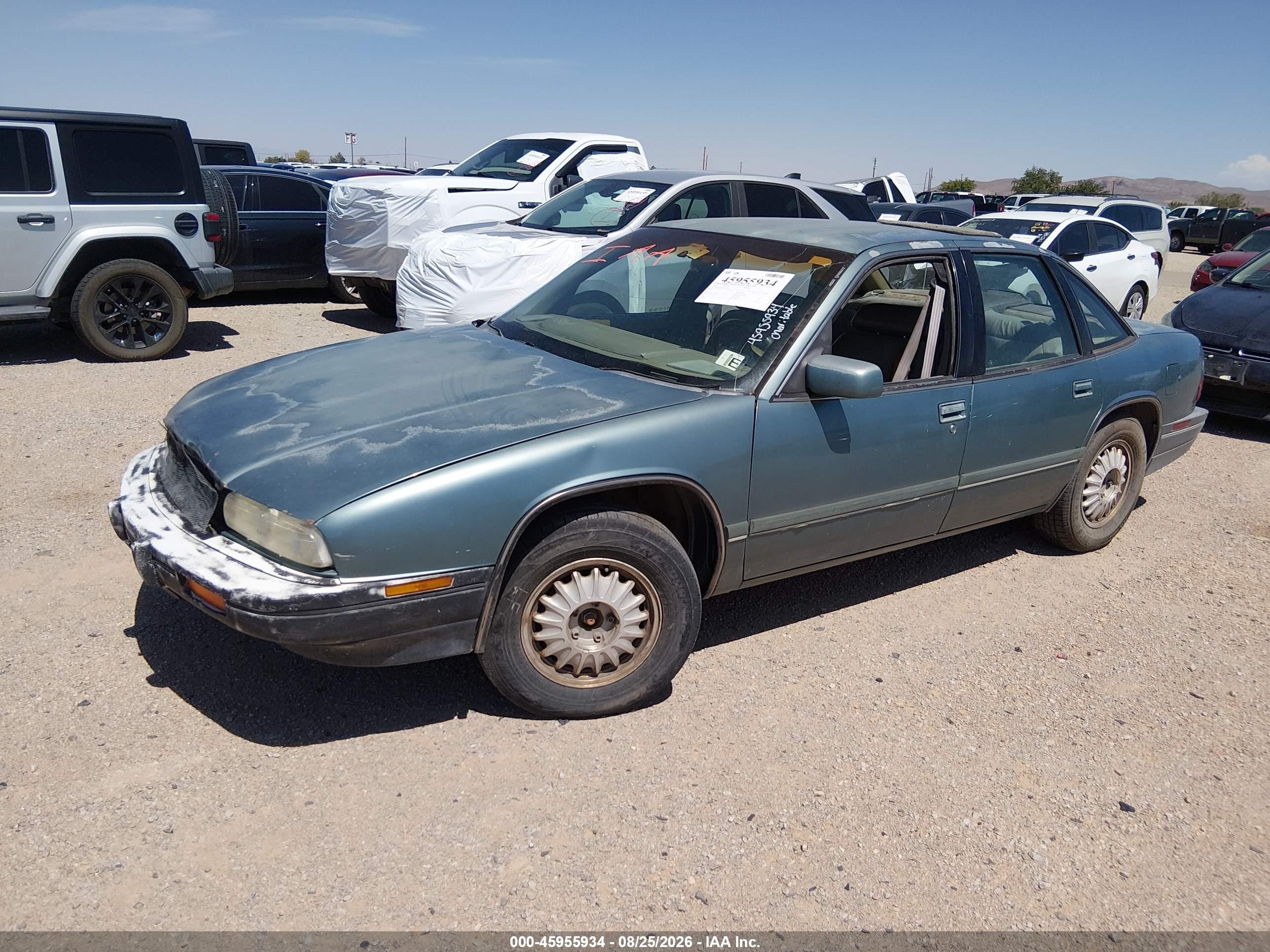 1994 Buick Regal Custom Green vin: 2G4WB55L6R1429919