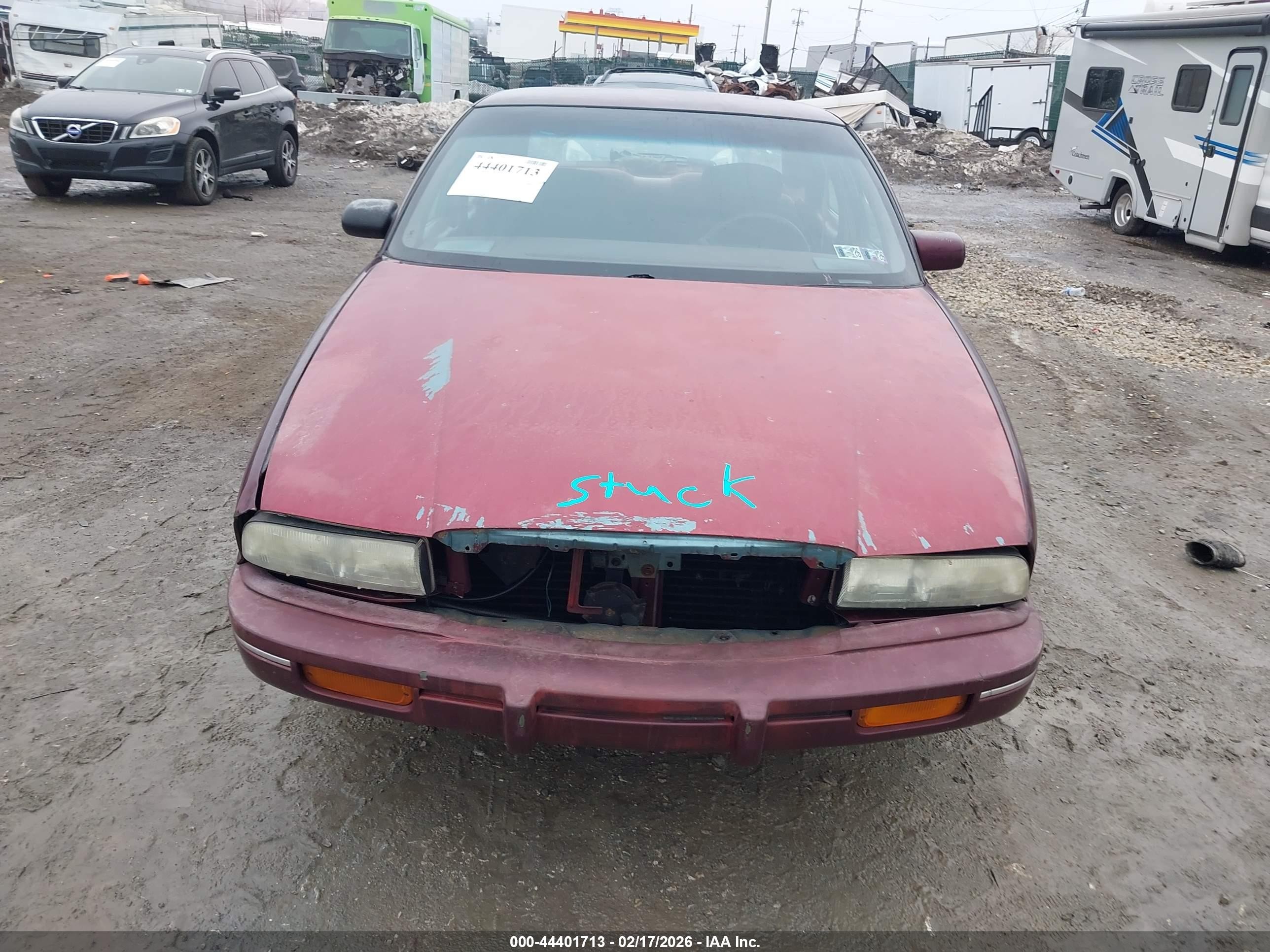1994 Buick Regal Custom Burgundy vin: 2G4WB55LXR1468609
