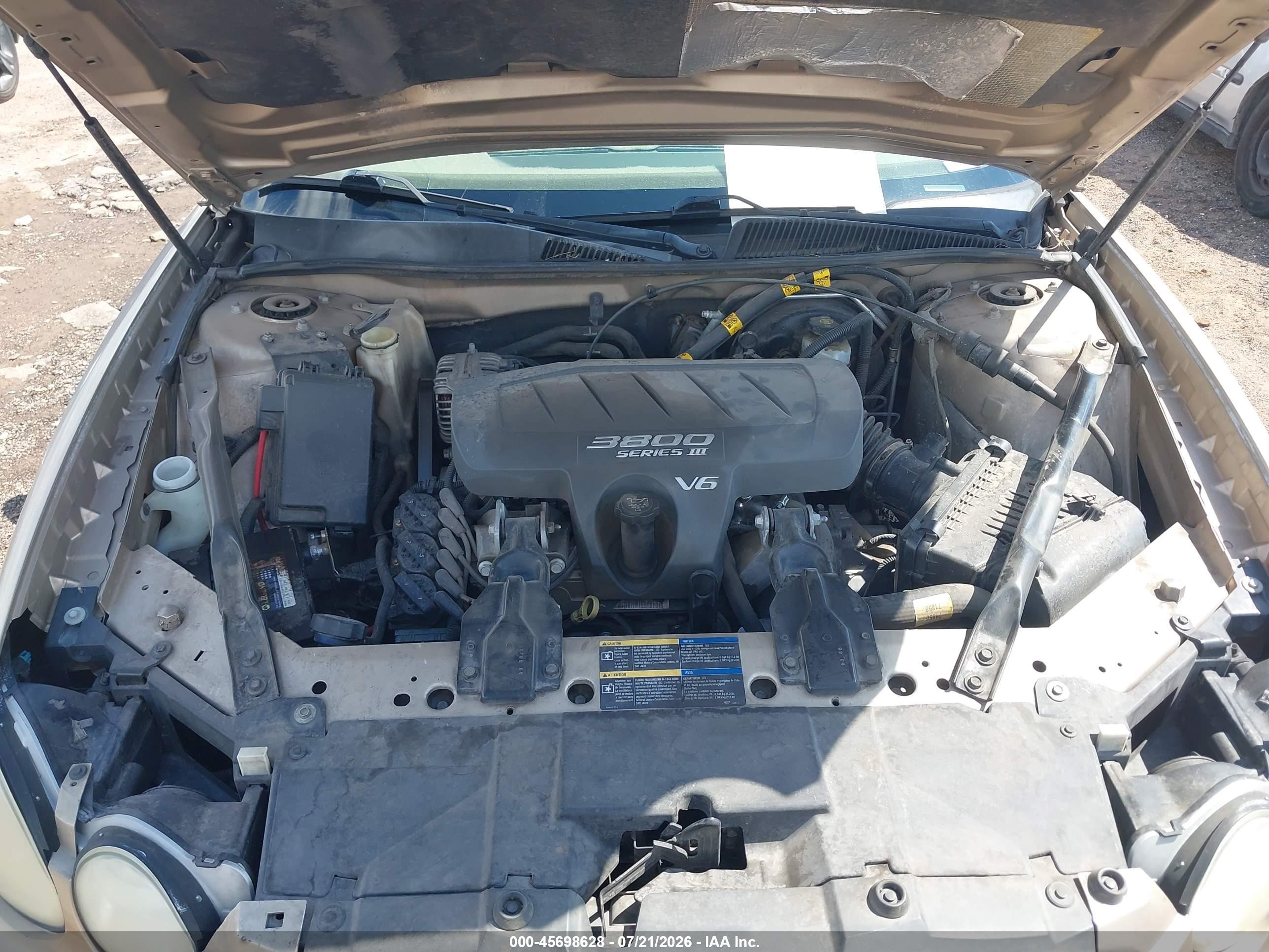 2005 Buick Lacrosse Cx Золотой vin: 2G4WC532051204316
