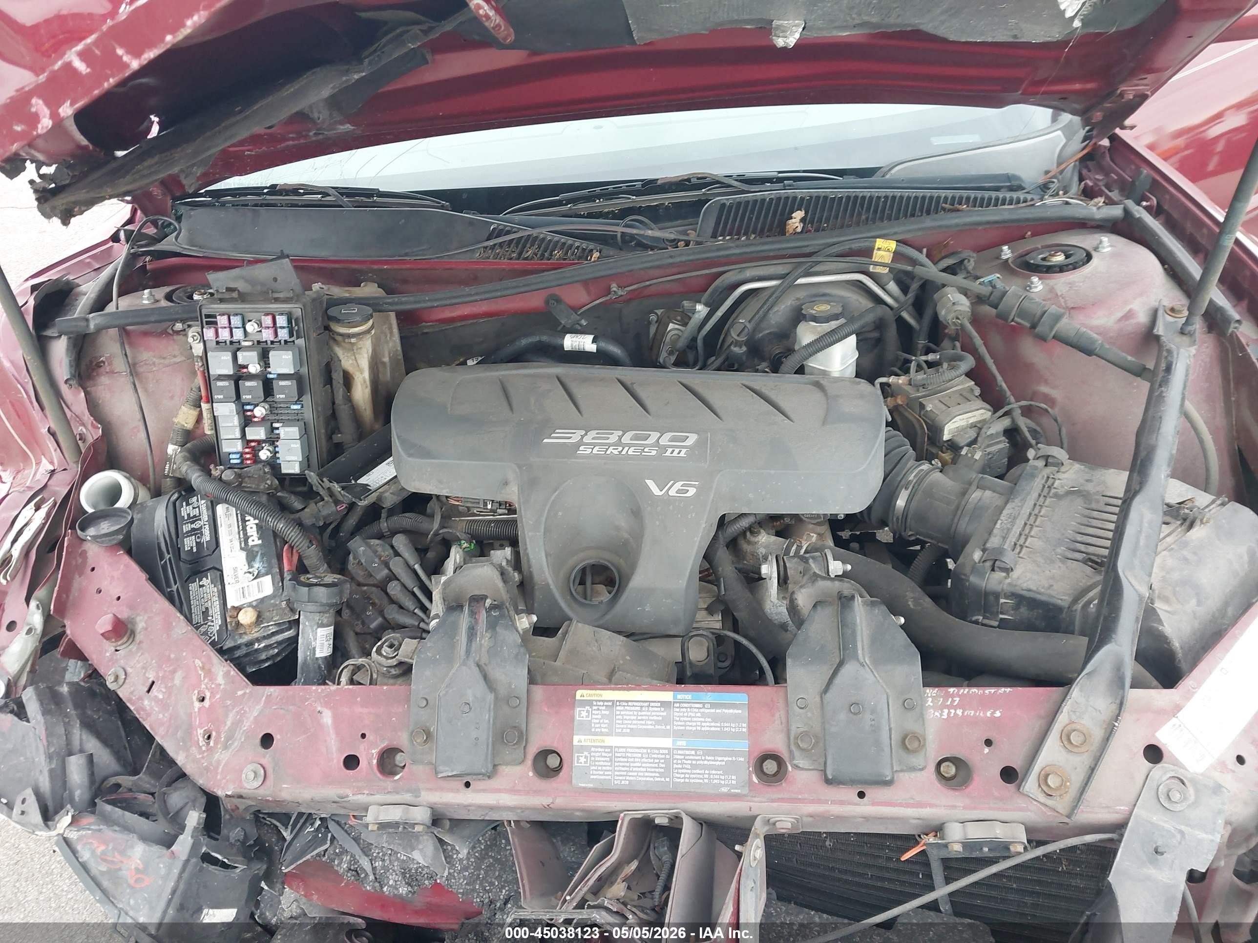 2005 Buick Lacrosse Cx Red vin: 2G4WC532151245487