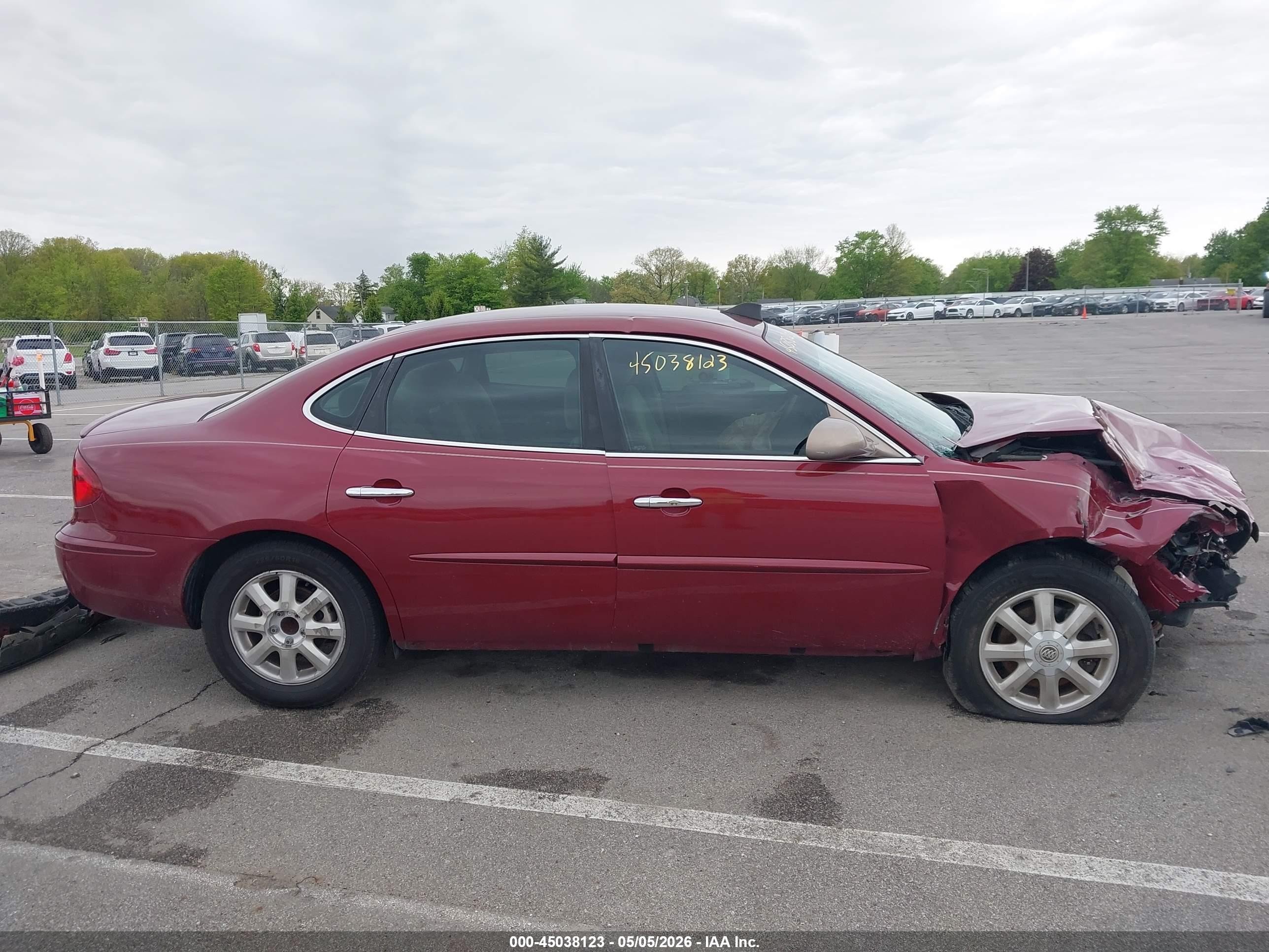 2005 Buick Lacrosse Cx Red vin: 2G4WC532151245487