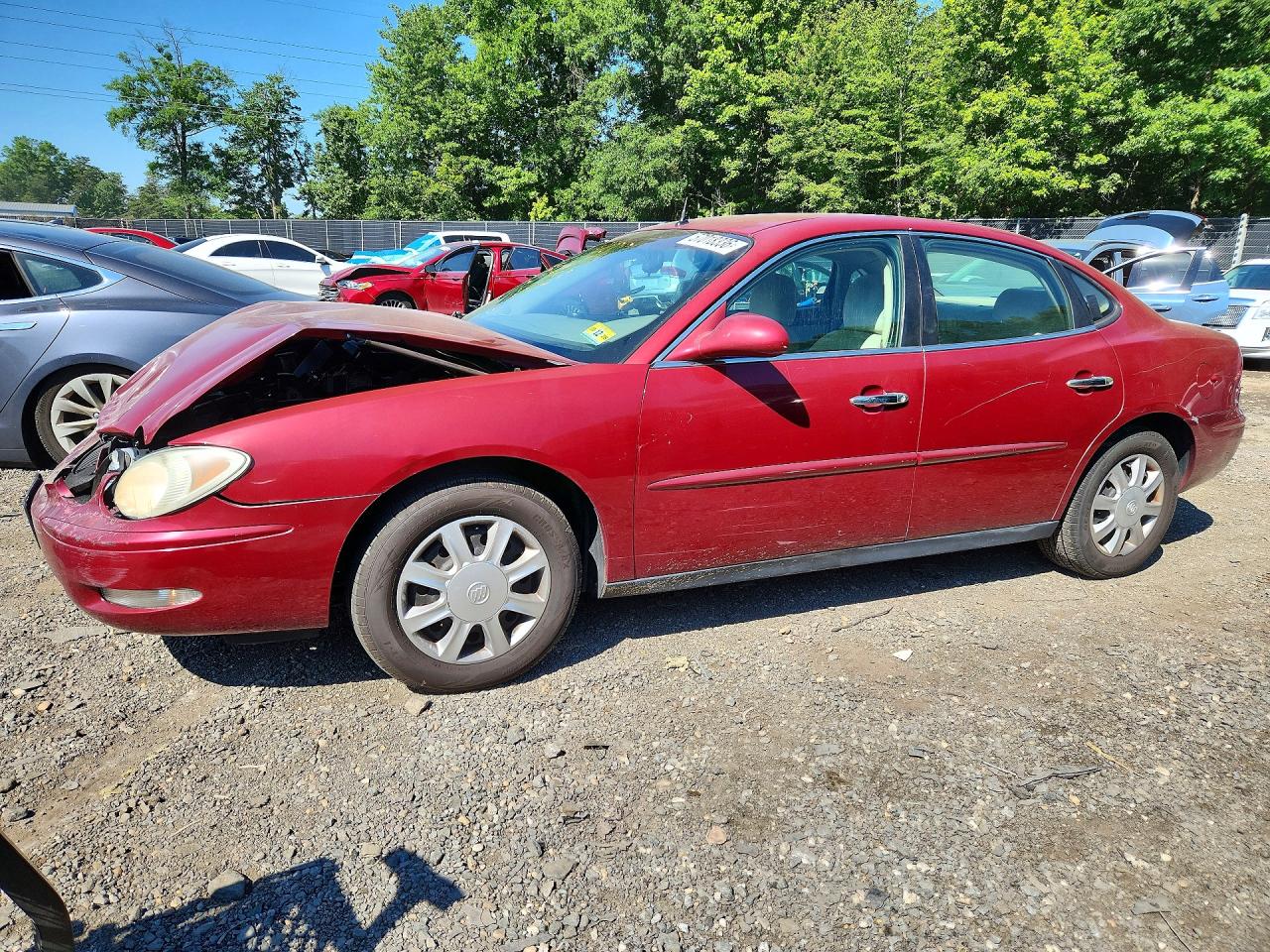 2005 Buick Lacrosse Cx Burgundy vin: 2G4WC532351203712