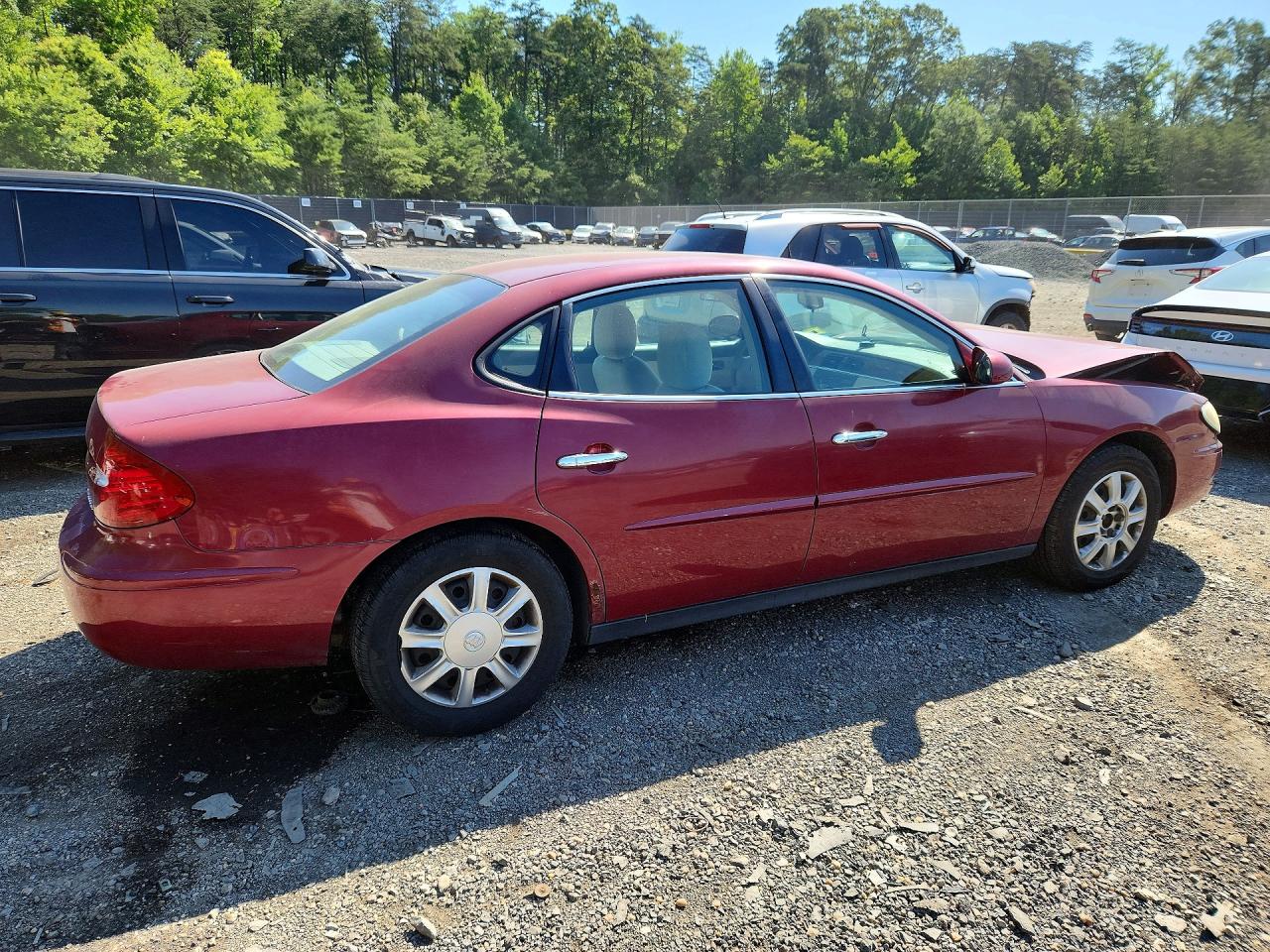 2005 Buick Lacrosse Cx Burgundy vin: 2G4WC532351203712
