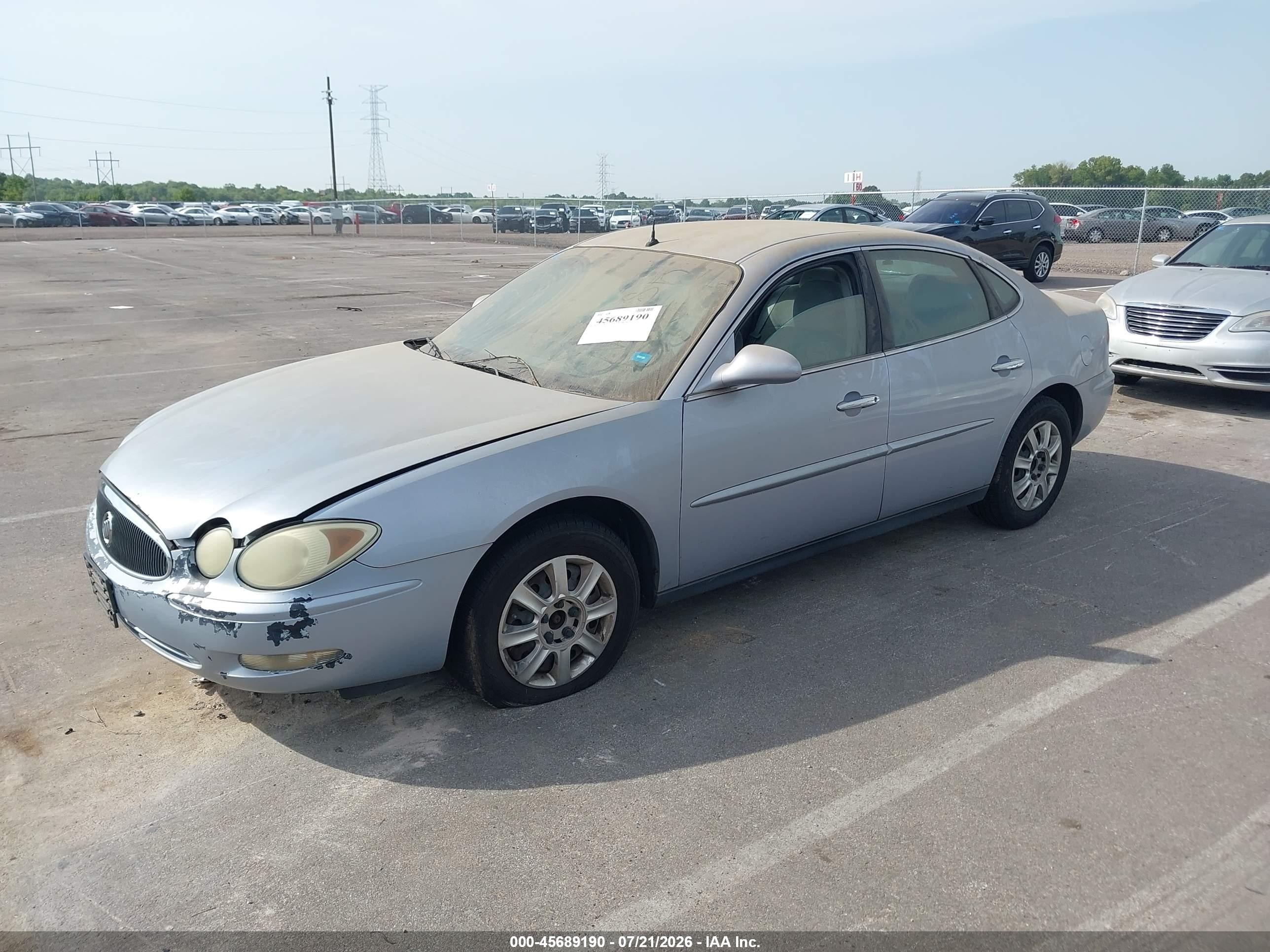 2005 Buick Lacrosse Cx Silver vin: 2G4WC532551252233