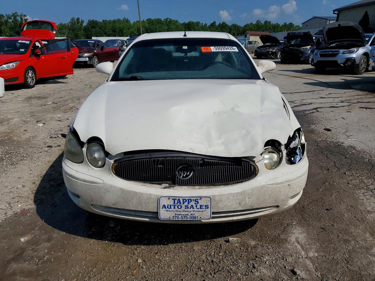 2005 Buick Lacrosse Cx White vin: 2G4WC532651263385