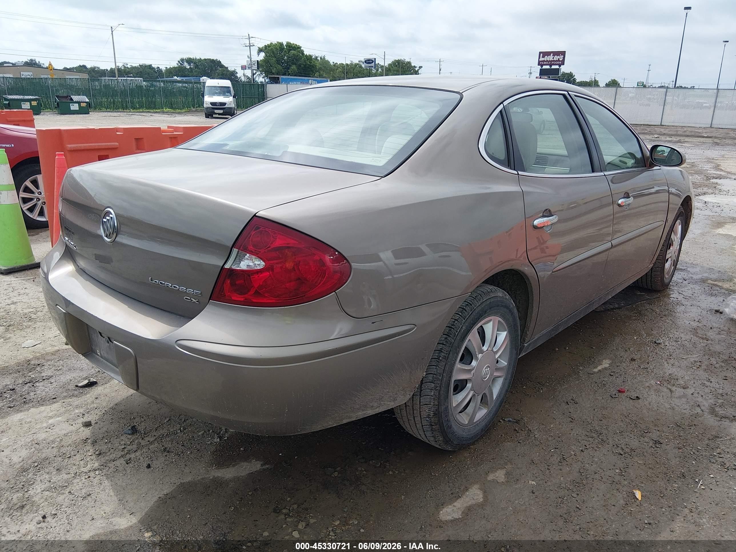 2007 Buick Lacrosse Cx Коричневый vin: 2G4WC552371118188
