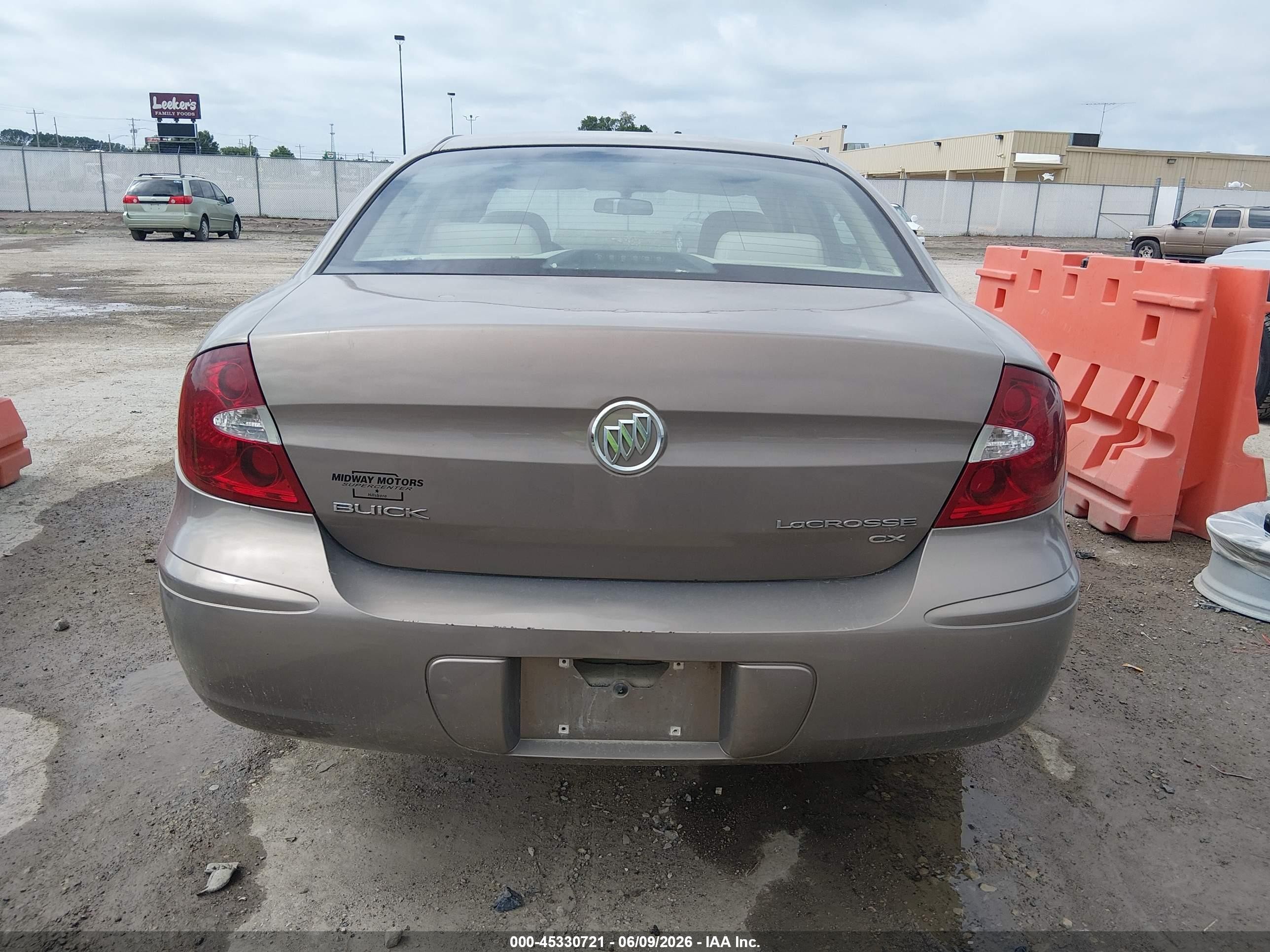 2007 Buick Lacrosse Cx Коричневый vin: 2G4WC552371118188