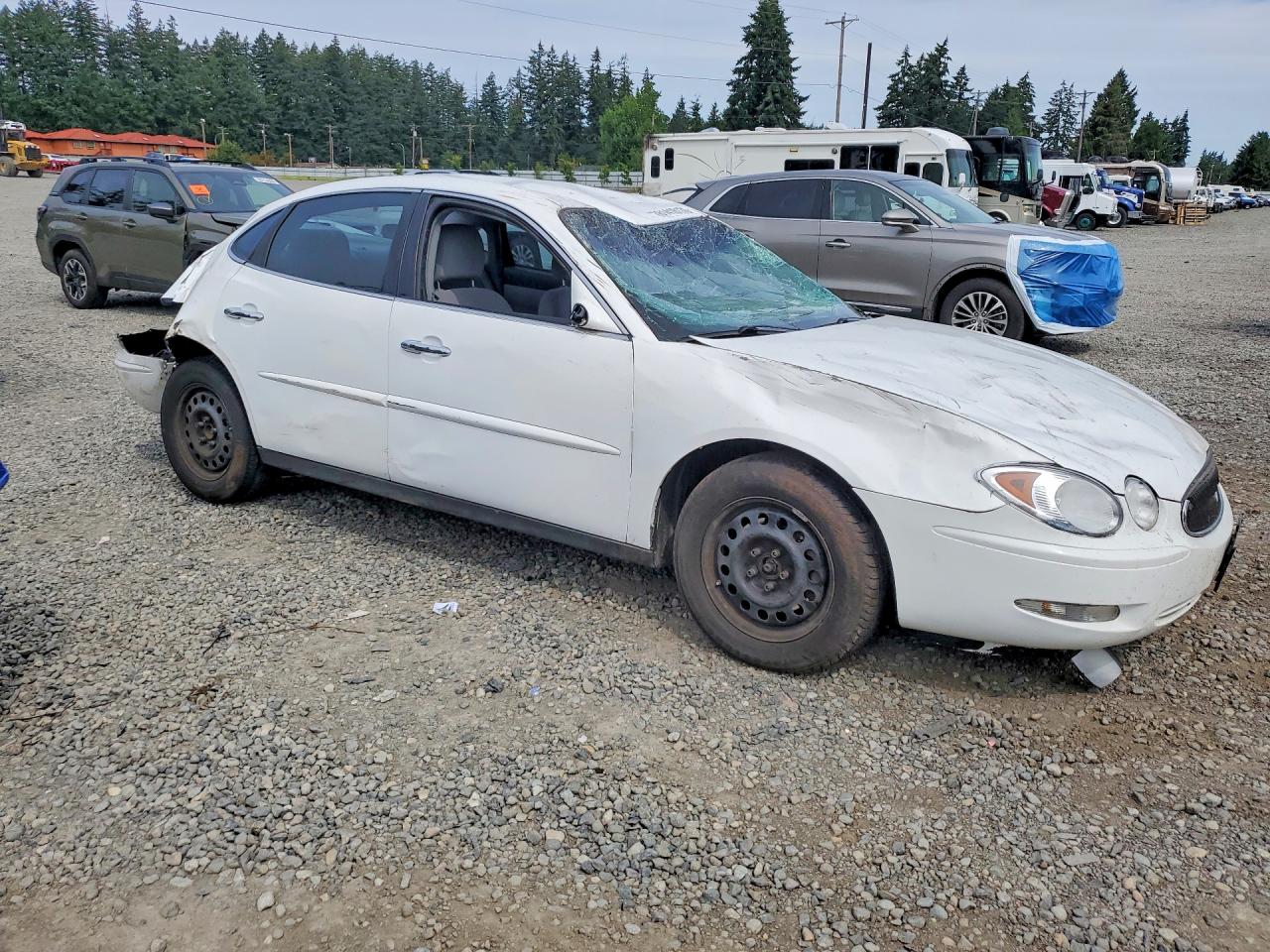 2007 Buick Lacrosse Cx White vin: 2G4WC552371162546