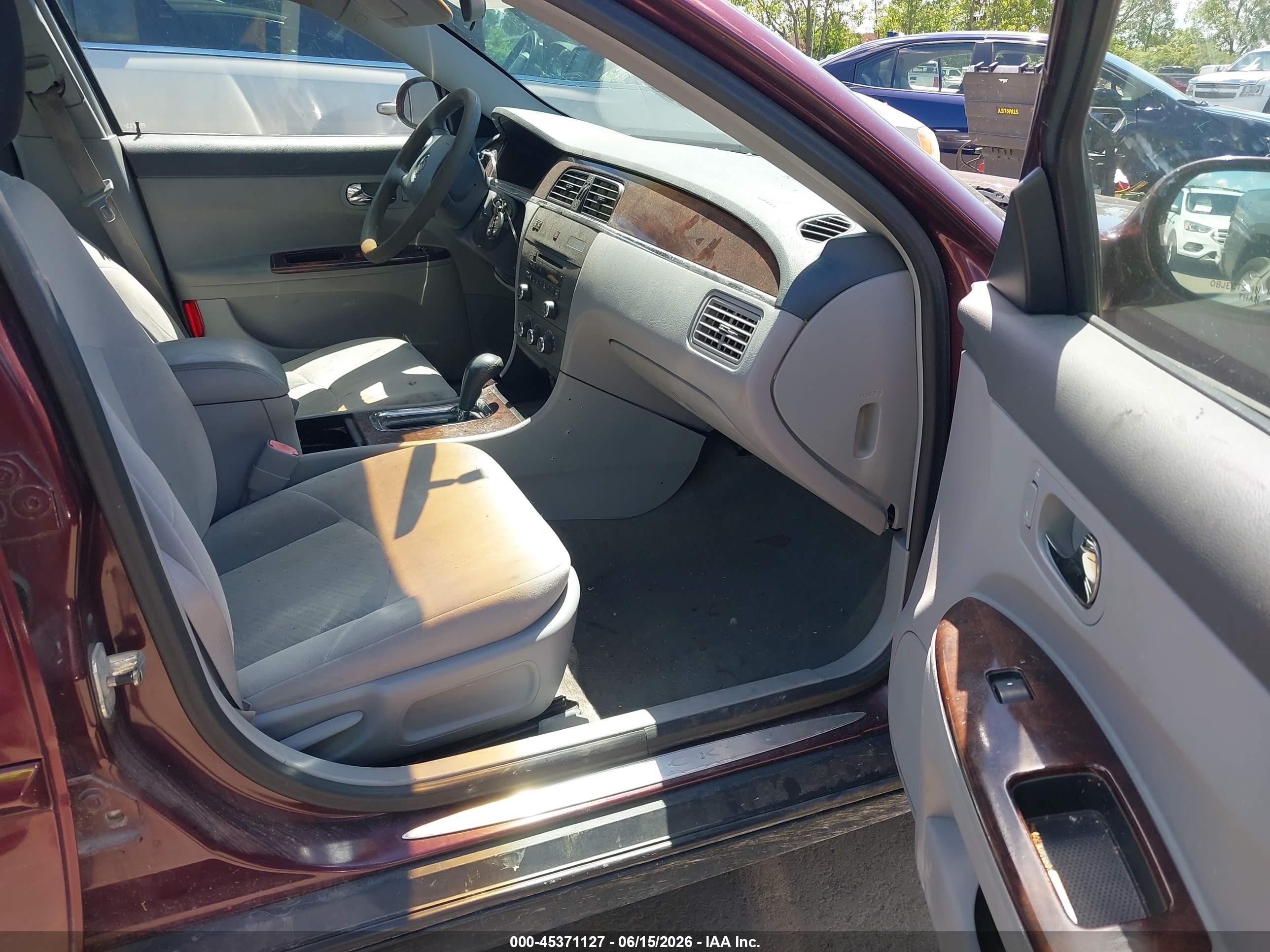 2007 Buick Lacrosse Cx Maroon vin: 2G4WC552971100486