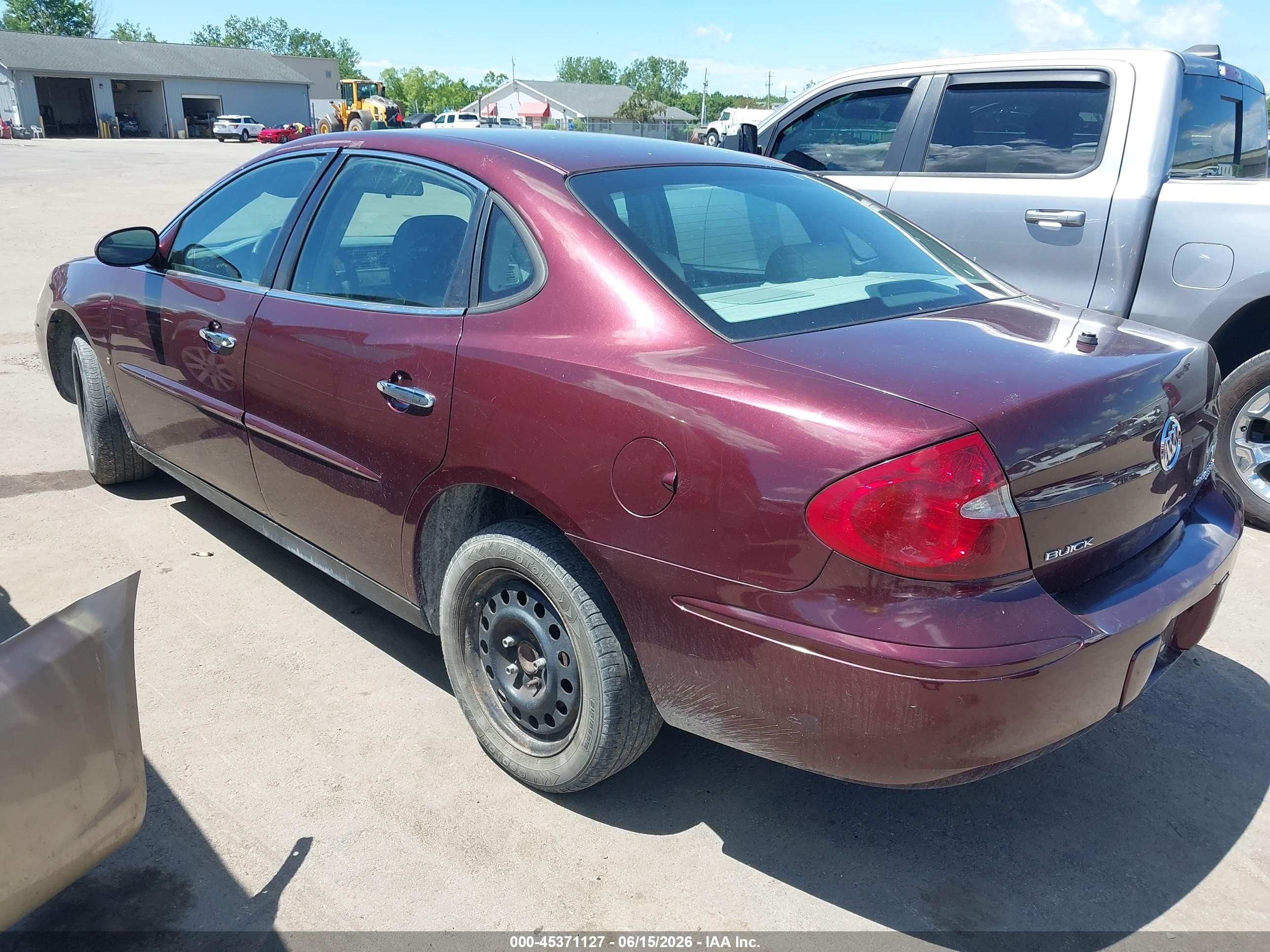 2007 Buick Lacrosse Cx Maroon vin: 2G4WC552971100486