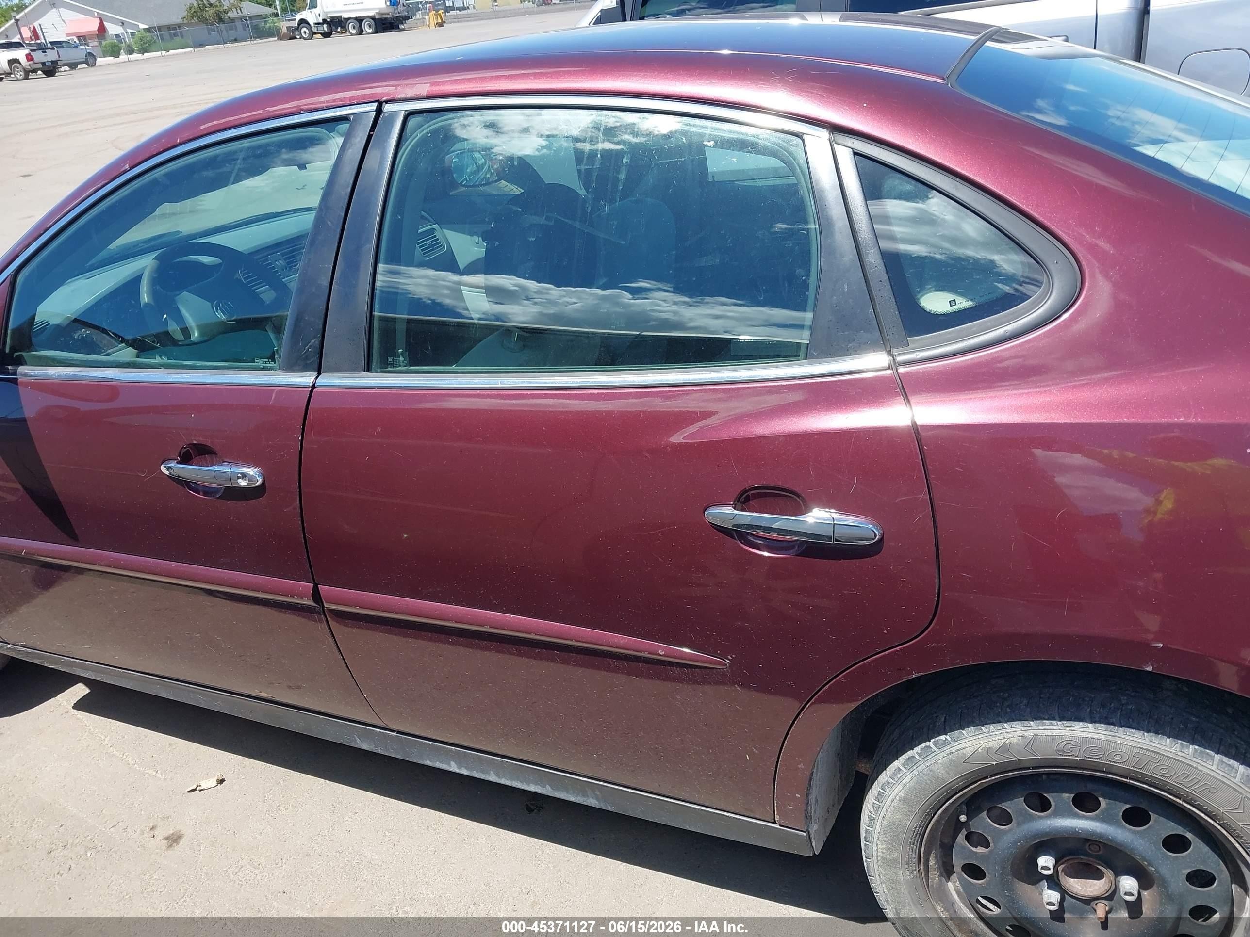 2007 Buick Lacrosse Cx Maroon vin: 2G4WC552971100486
