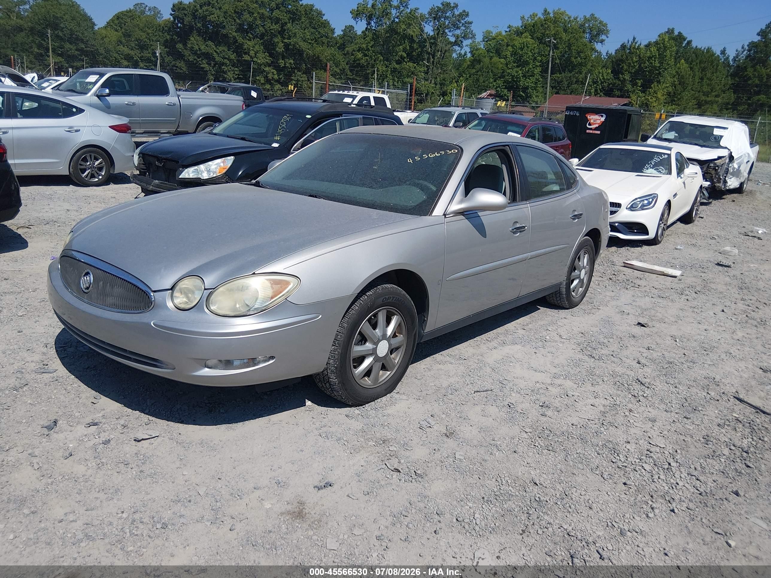 2007 Buick Lacrosse Cx Silver vin: 2G4WC582071116328