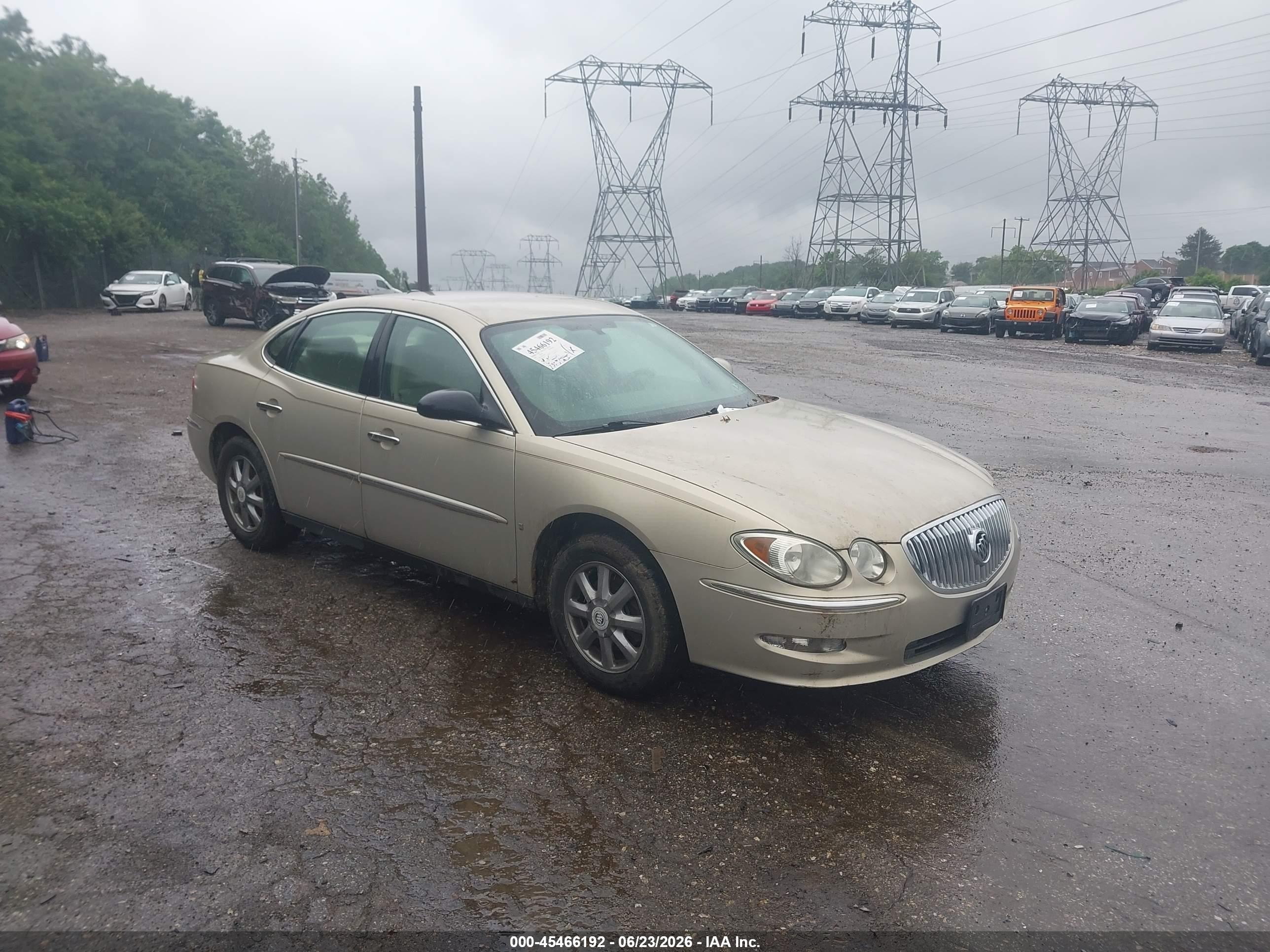 2009 Buick Lacrosse Cx Cream vin: 2G4WC582091198841