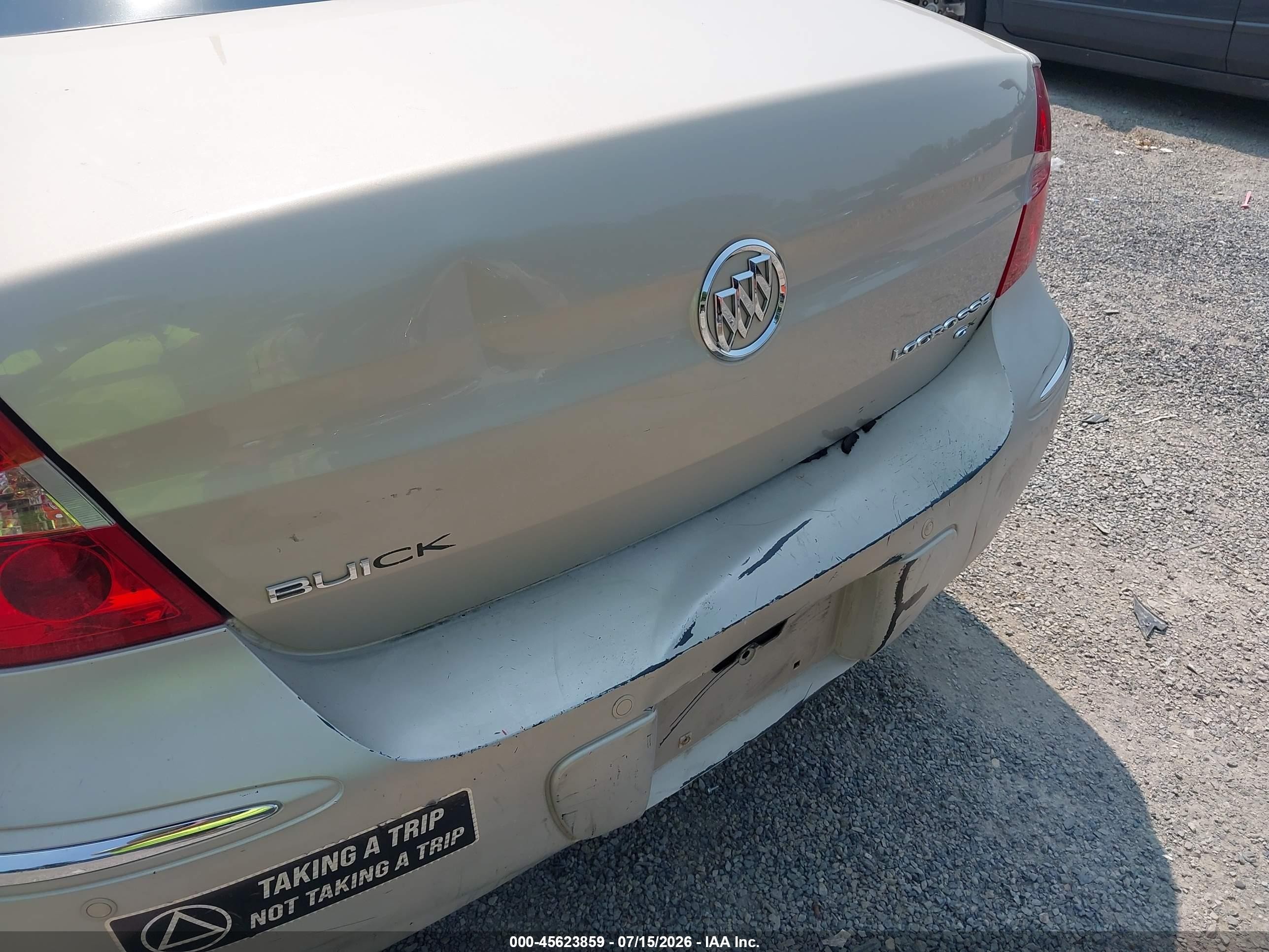 2008 Buick Lacrosse Cx Beige vin: 2G4WC582181169203