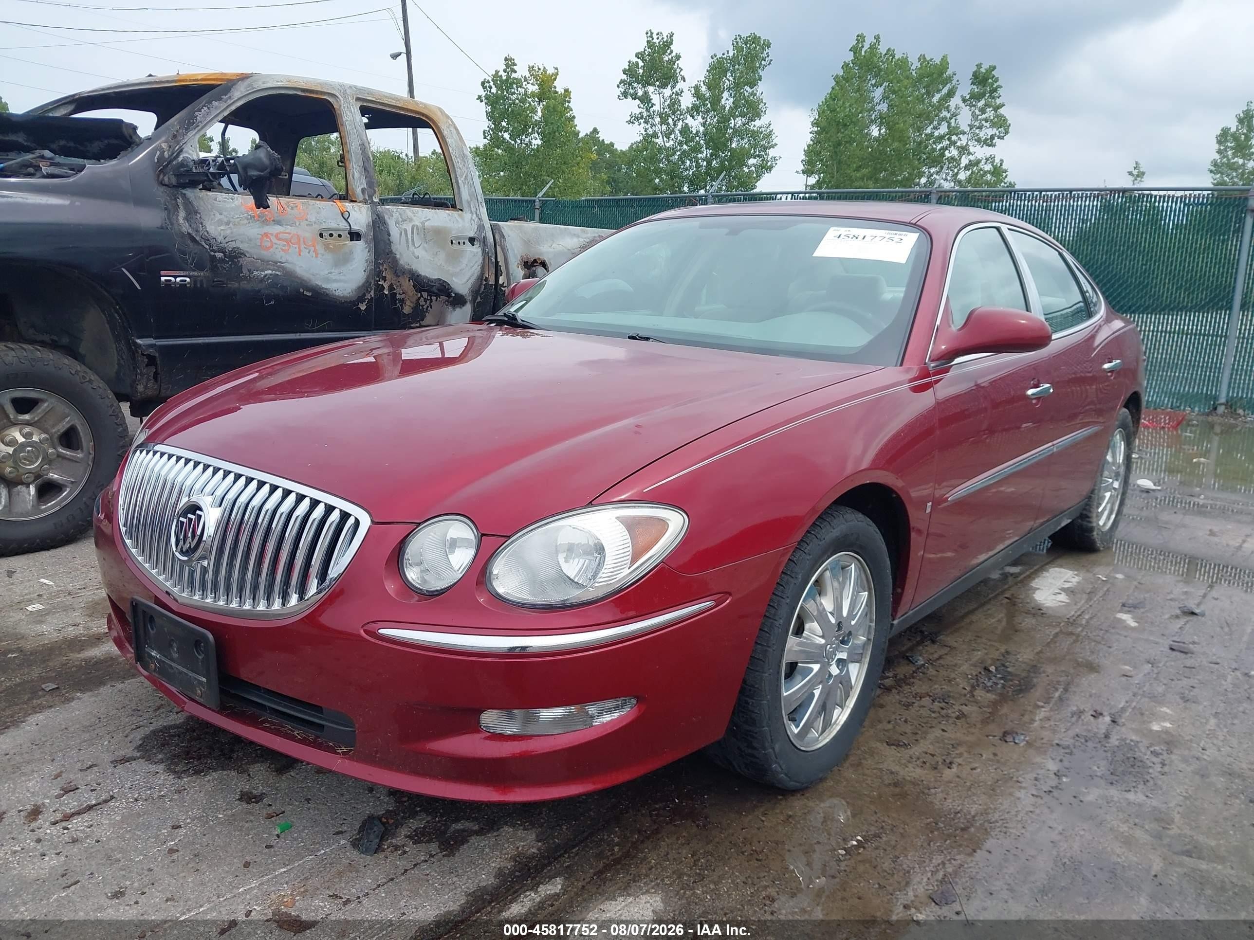 2008 Buick Lacrosse Cx Red vin: 2G4WC582181362225