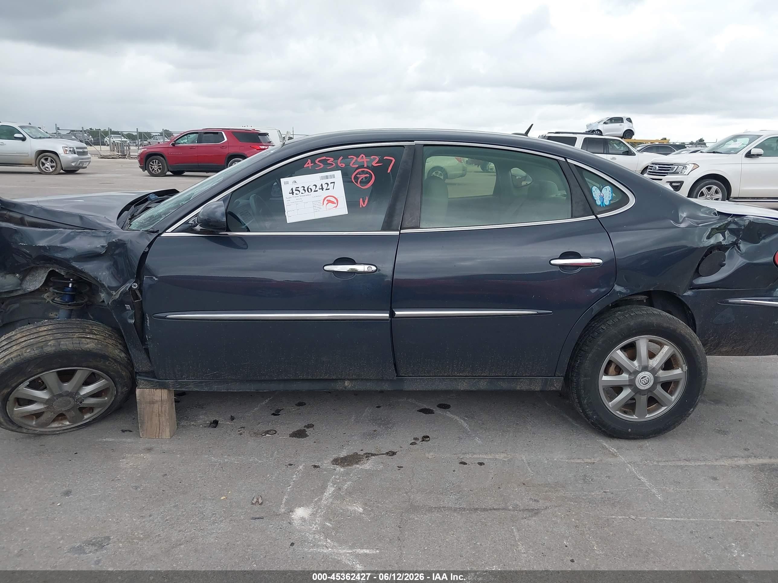 2008 Buick Lacrosse Cx Серый vin: 2G4WC582281196460