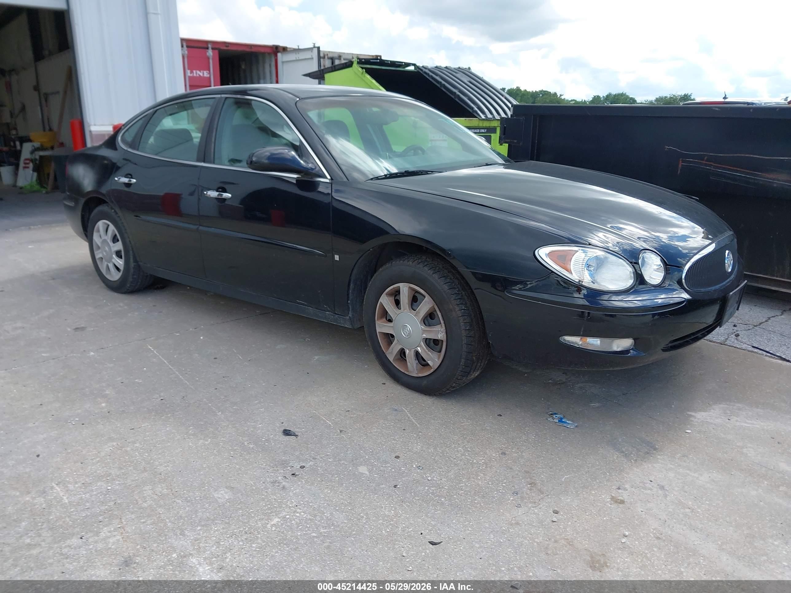 2007 Buick Lacrosse Cx Black vin: 2G4WC582371154734