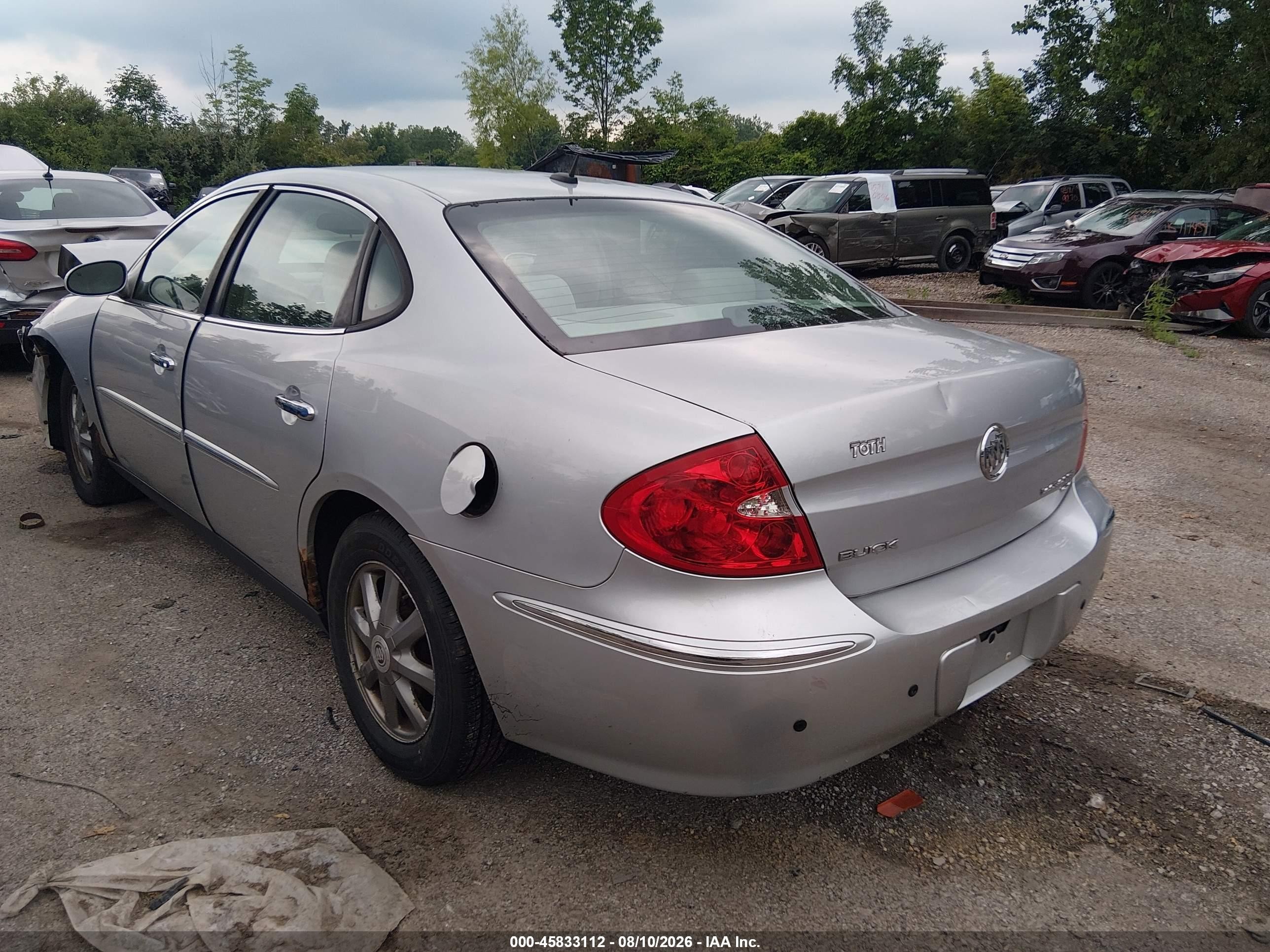 2009 Buick Lacrosse Cx Silver vin: 2G4WC582391148452