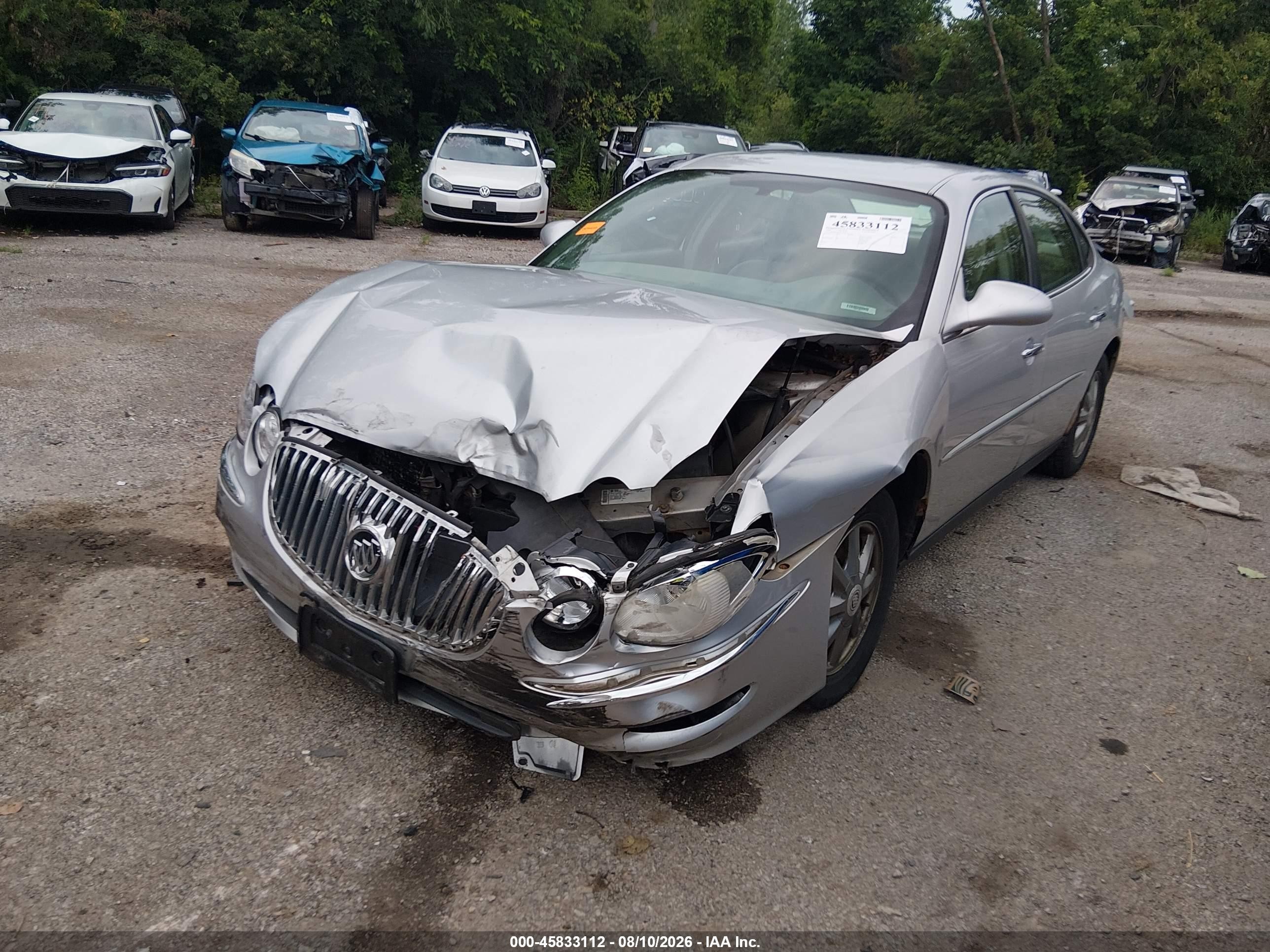 2009 Buick Lacrosse Cx Silver vin: 2G4WC582391148452