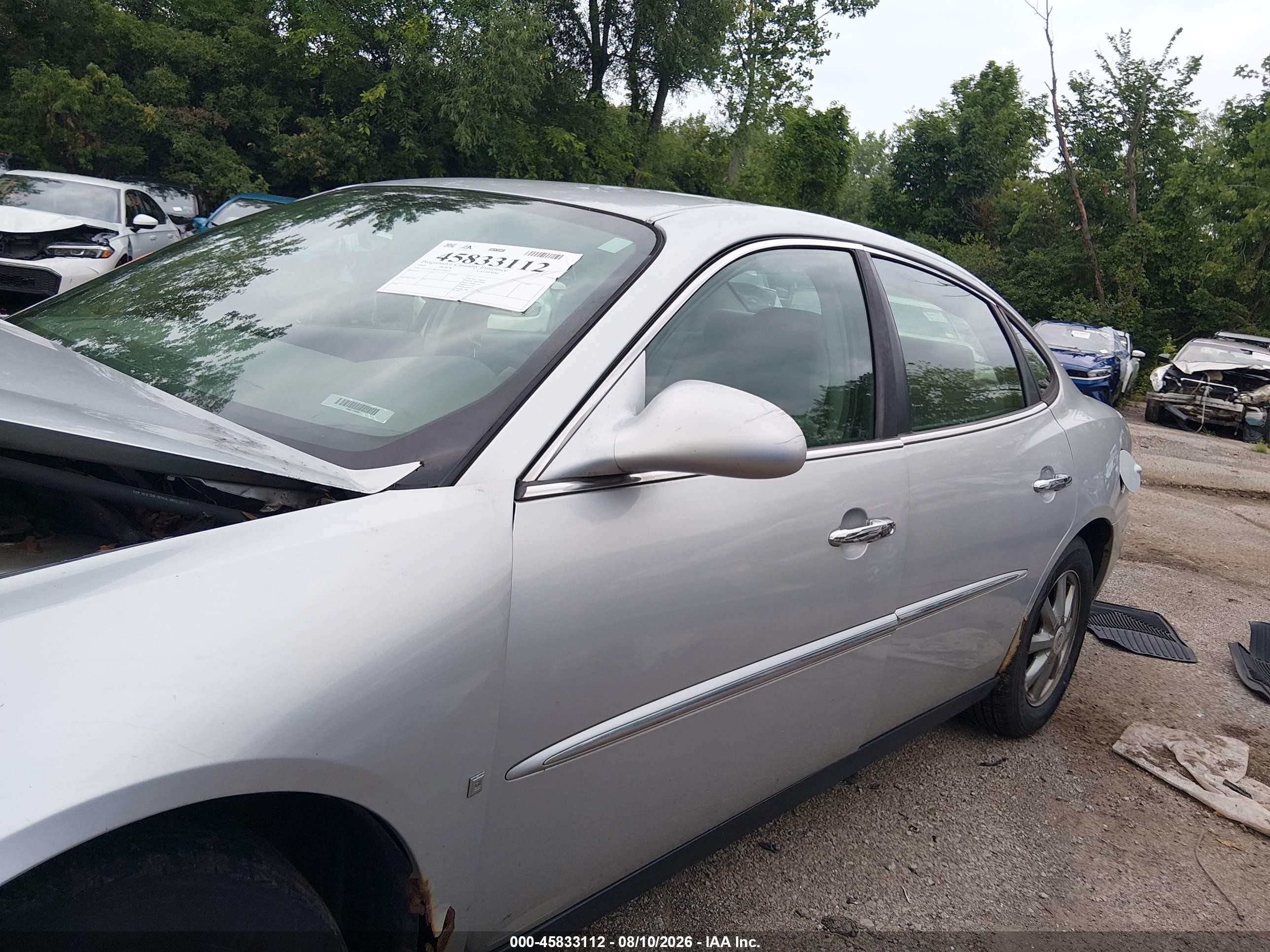 2009 Buick Lacrosse Cx Silver vin: 2G4WC582391148452