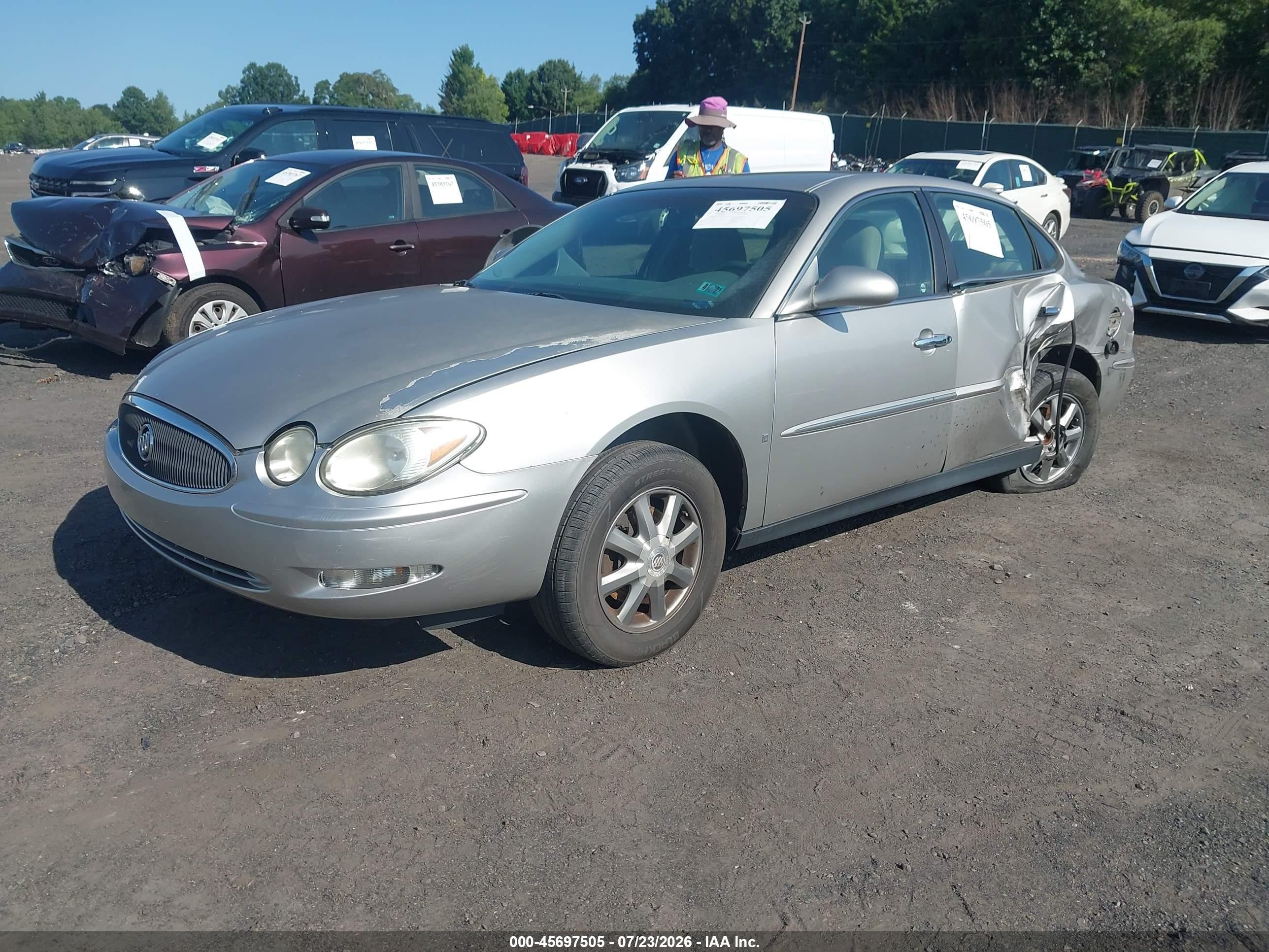 2007 Buick Lacrosse Cx Gray vin: 2G4WC582471198922